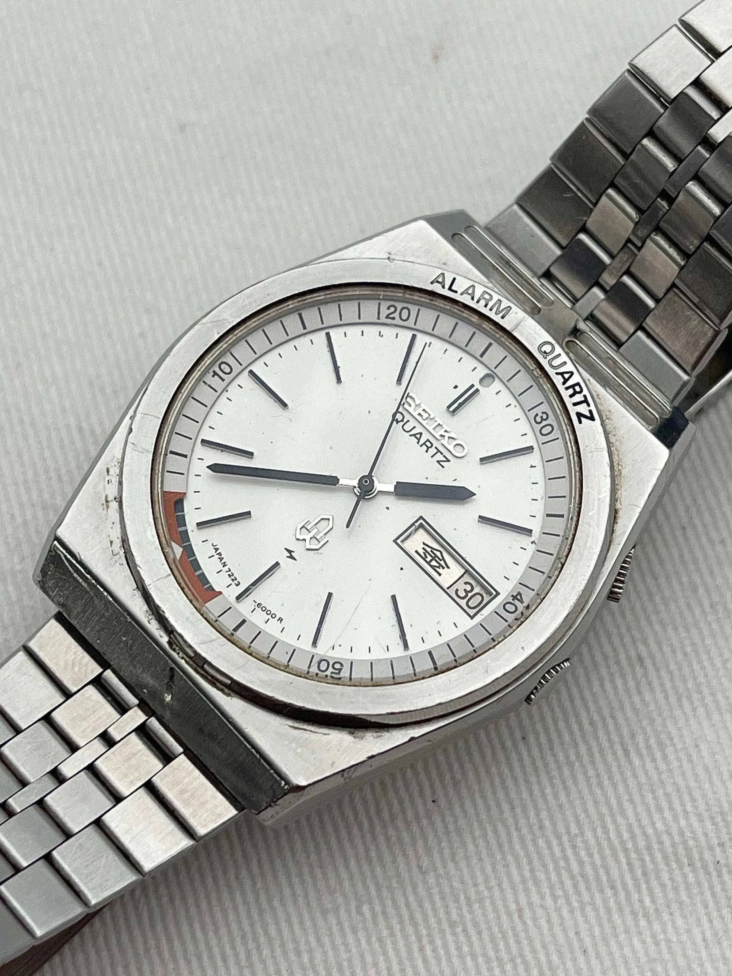Seiko - Alarm White Dial - 1980 - Atelier Victor - Vintage Shop