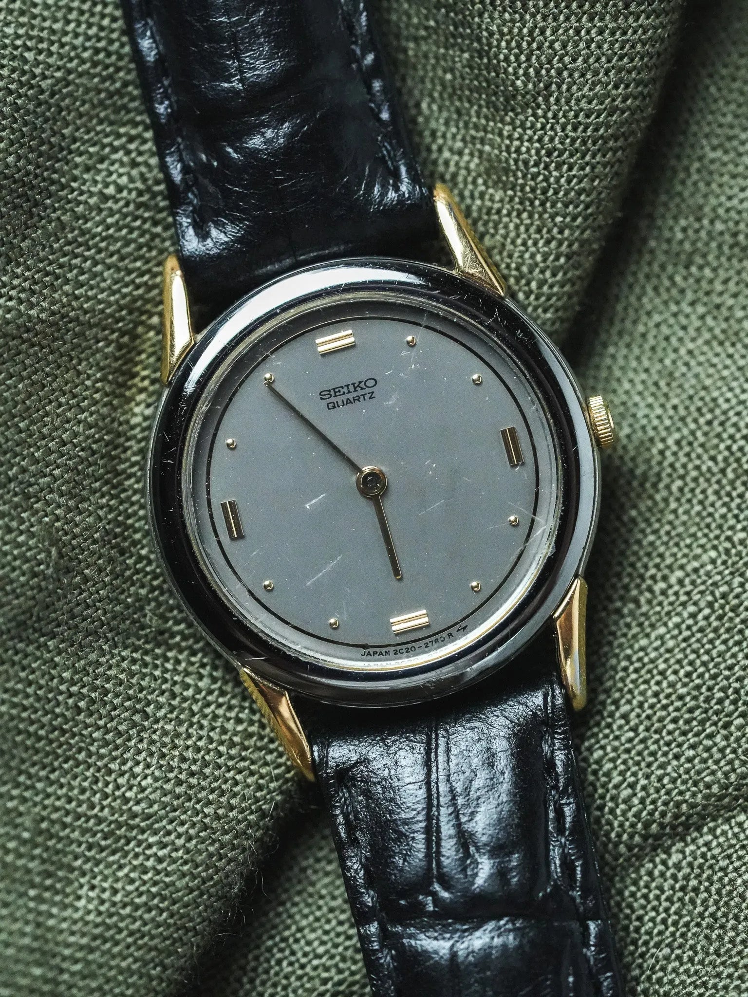 Seiko - Anthracite Conres Or Cadran Gris Femme - 1995 - Atelier Victor