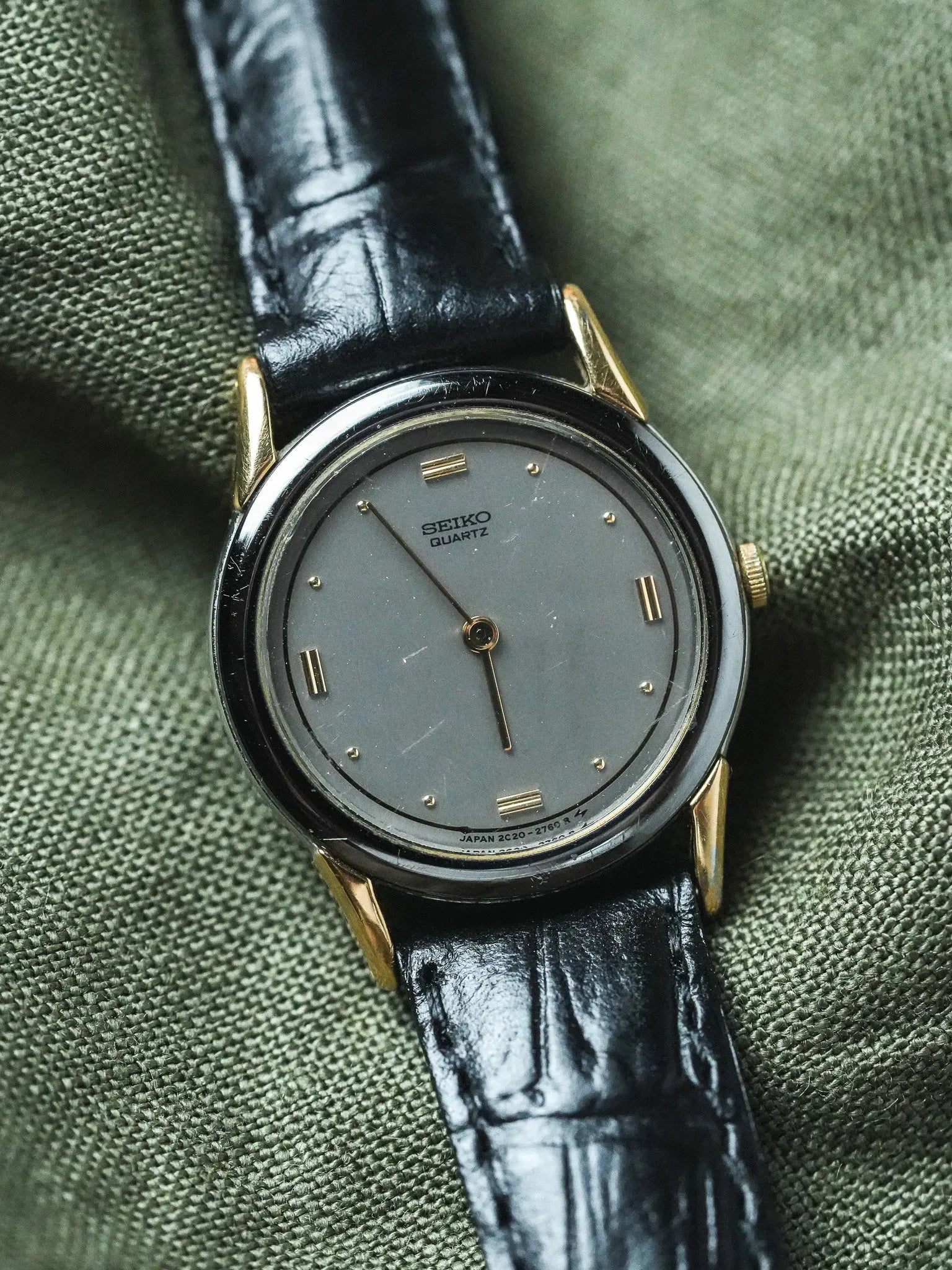 Seiko - Anthracite Conres Or Cadran Gris Femme - 1995 - Atelier Victor