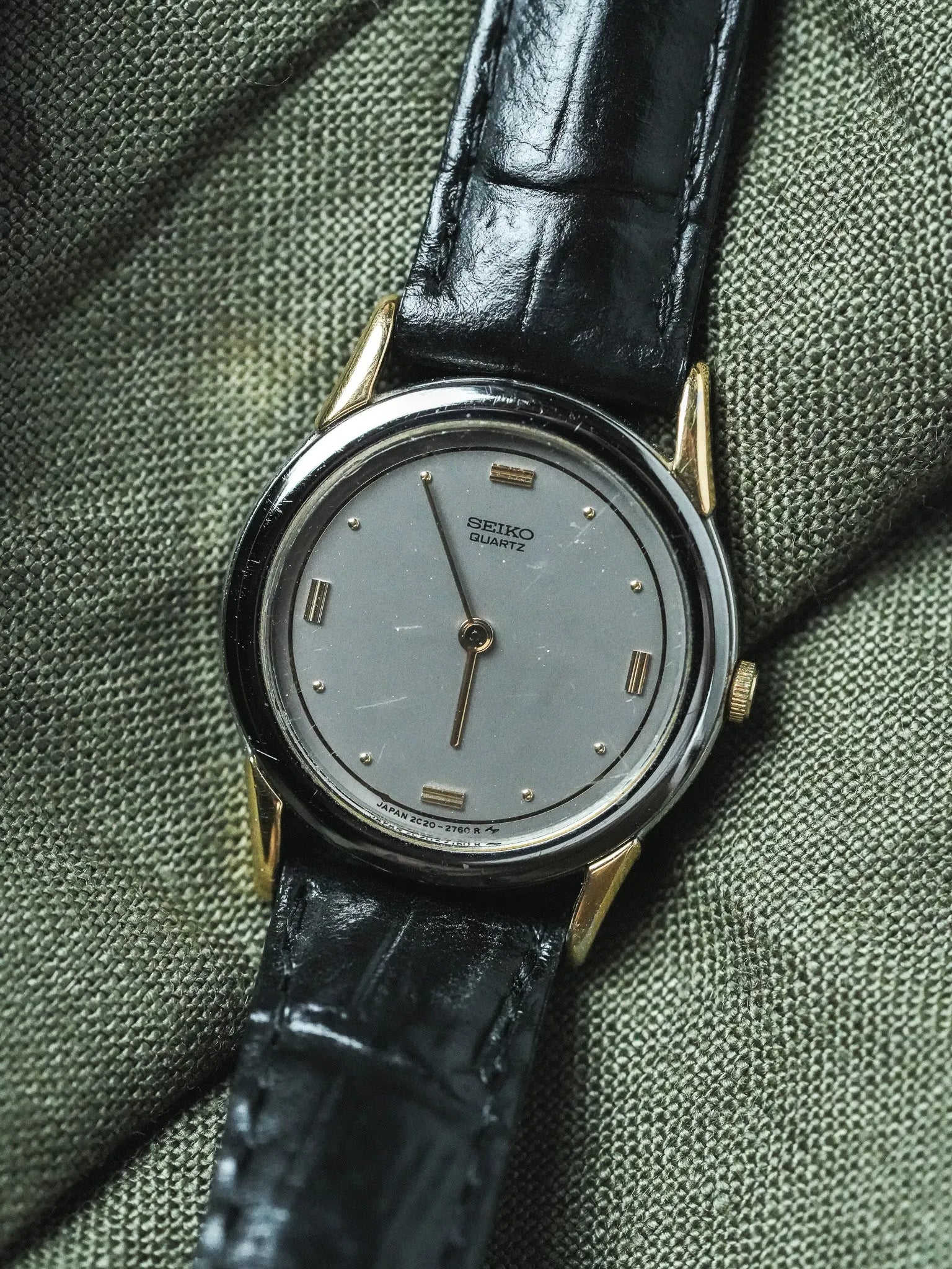 Seiko - Anthracite Conres Or Cadran Gris Femme - 1995 - Atelier Victor - Vintage Shop