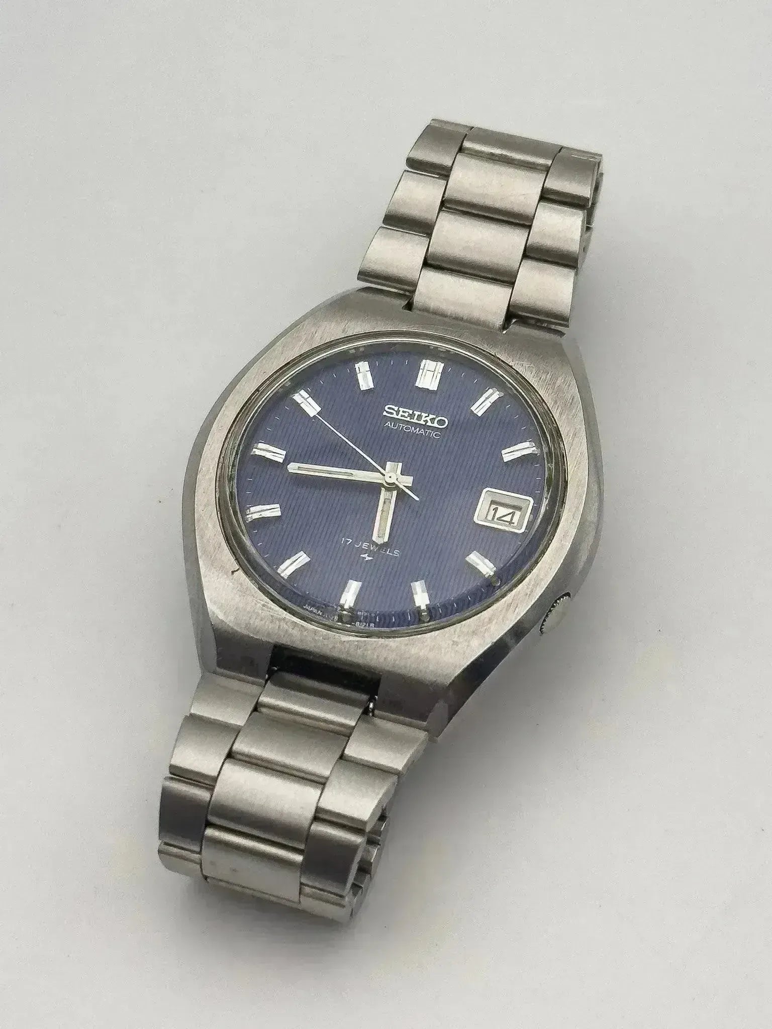 Seiko - Blue Tapisserie Acier Date - 1978 - Atelier Victor