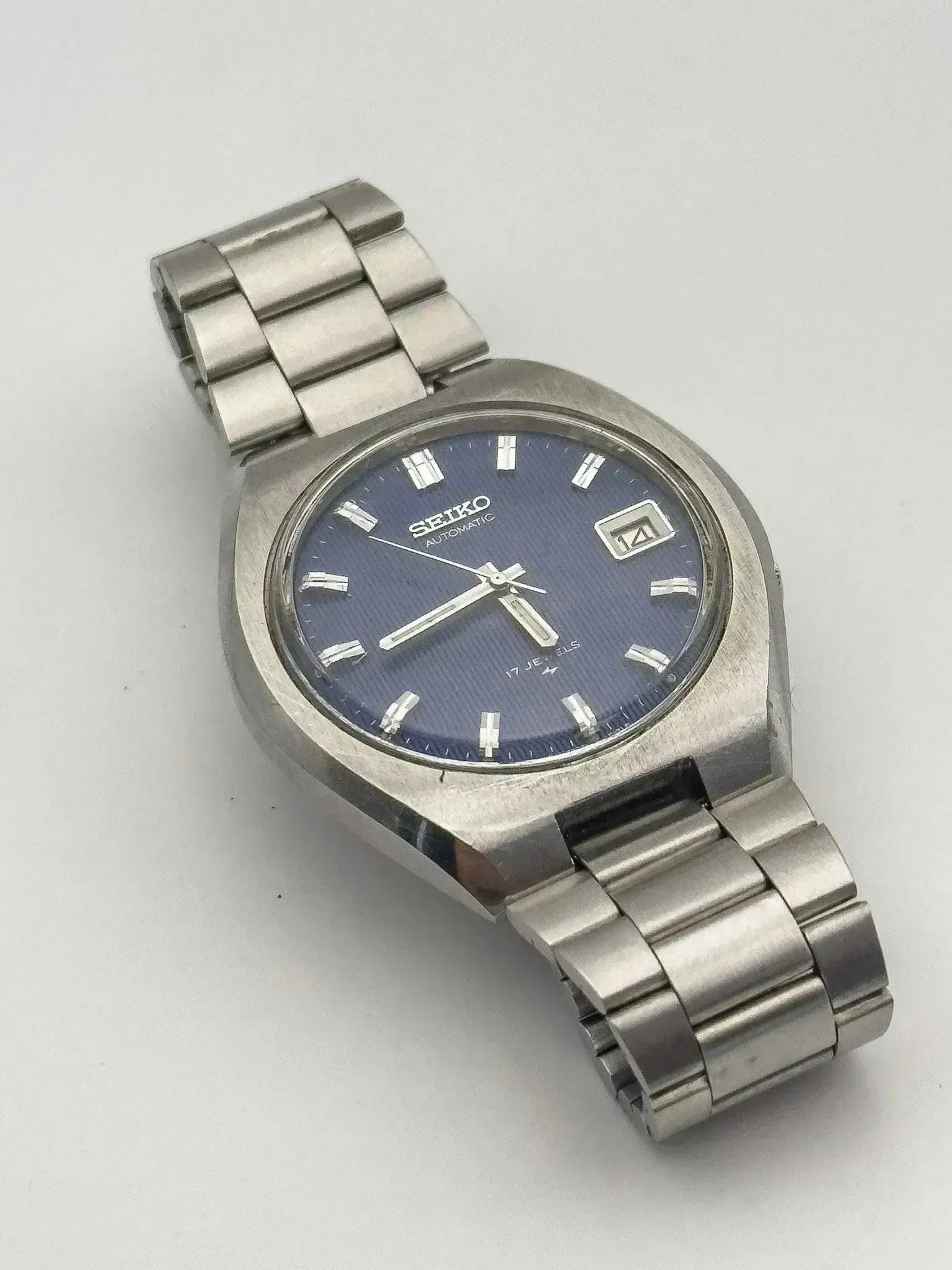 Seiko - Blue Tapisserie Acier Date - 1978 - Atelier Victor
