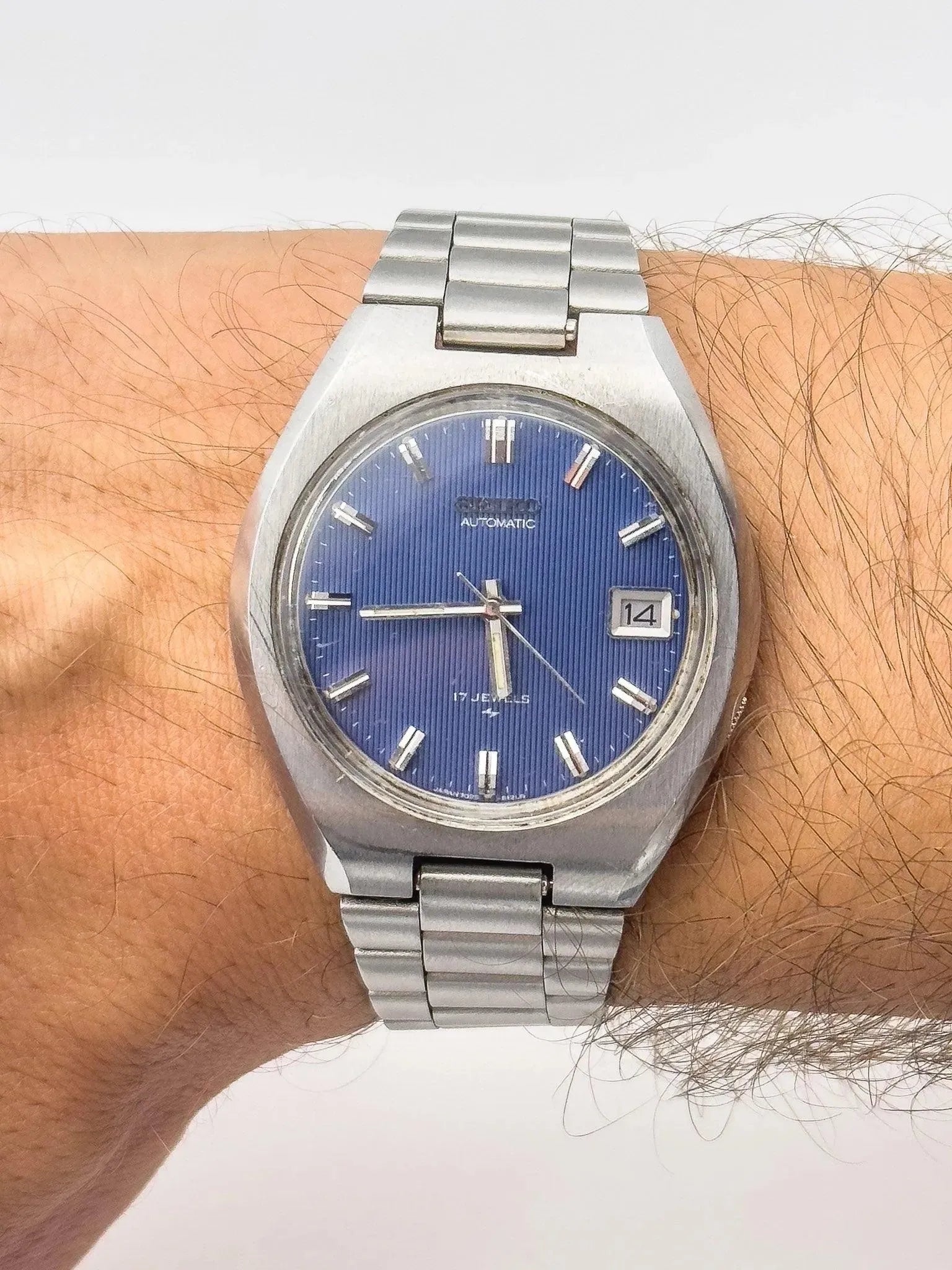 Seiko - Blue Tapisserie Acier Date - 1978 - Atelier Victor