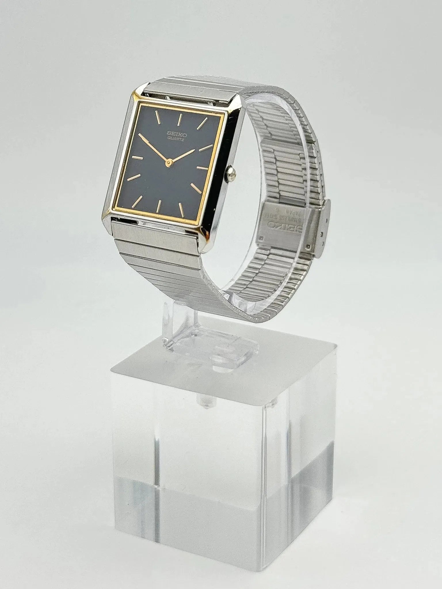 Seiko - Bracelet Acier Cadran noir - 1993 - Atelier Victor Paris - Vintage Watch Shop Dubai