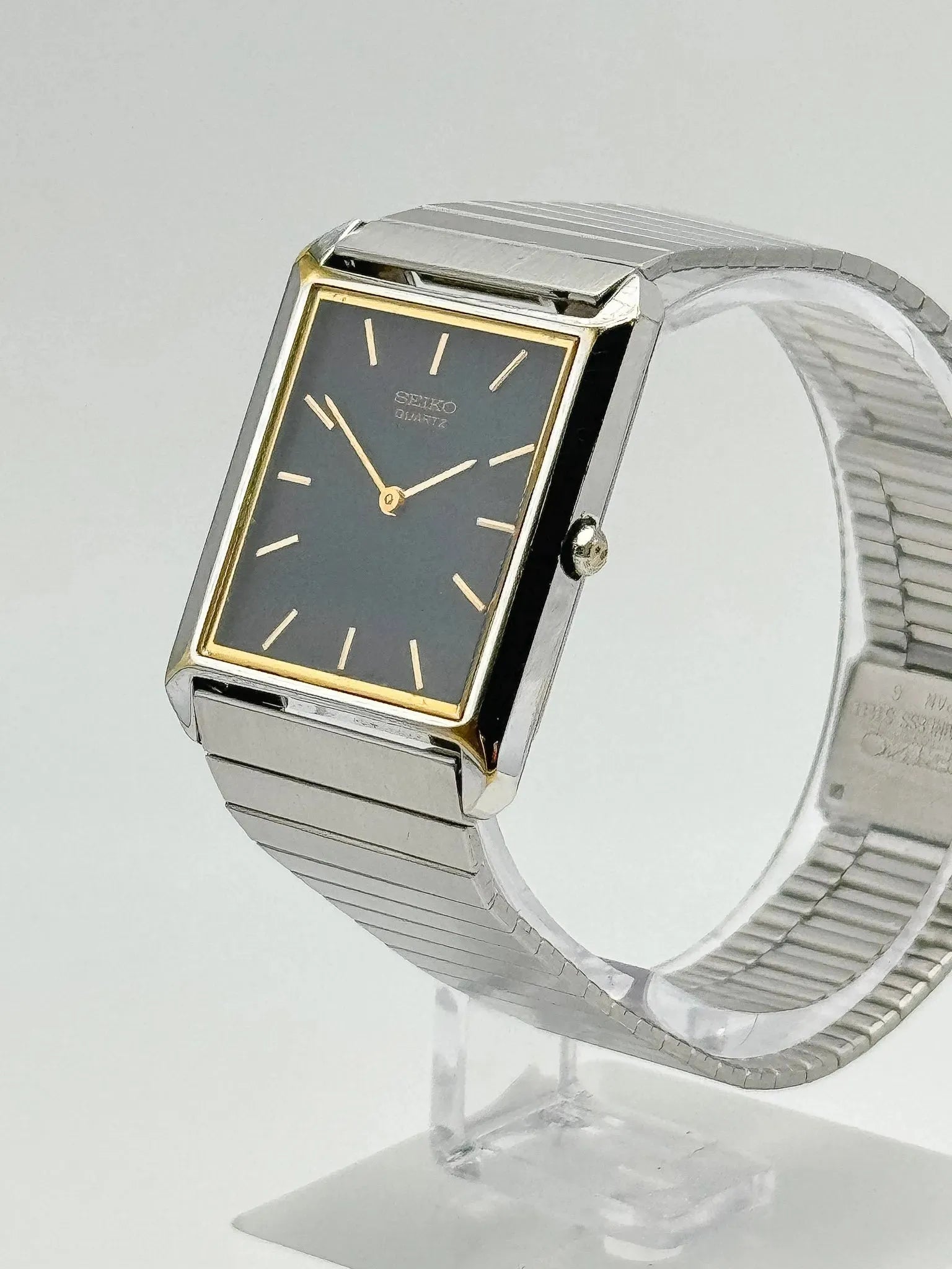 Seiko - Bracelet Acier Cadran noir - 1993 - Atelier Victor Paris - Vintage Watch Shop Dubai