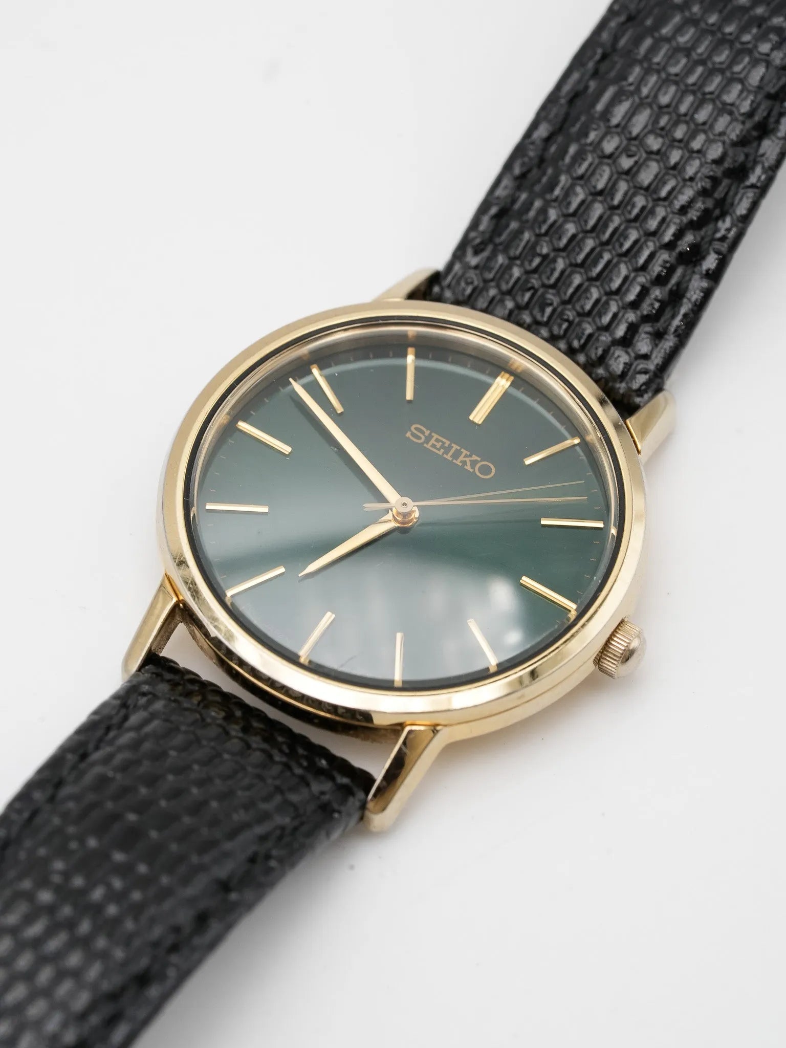 Seiko - Cadran Vert brillant index or - 2000s - Atelier Victor Paris - Vintage Watch Shop Dubai