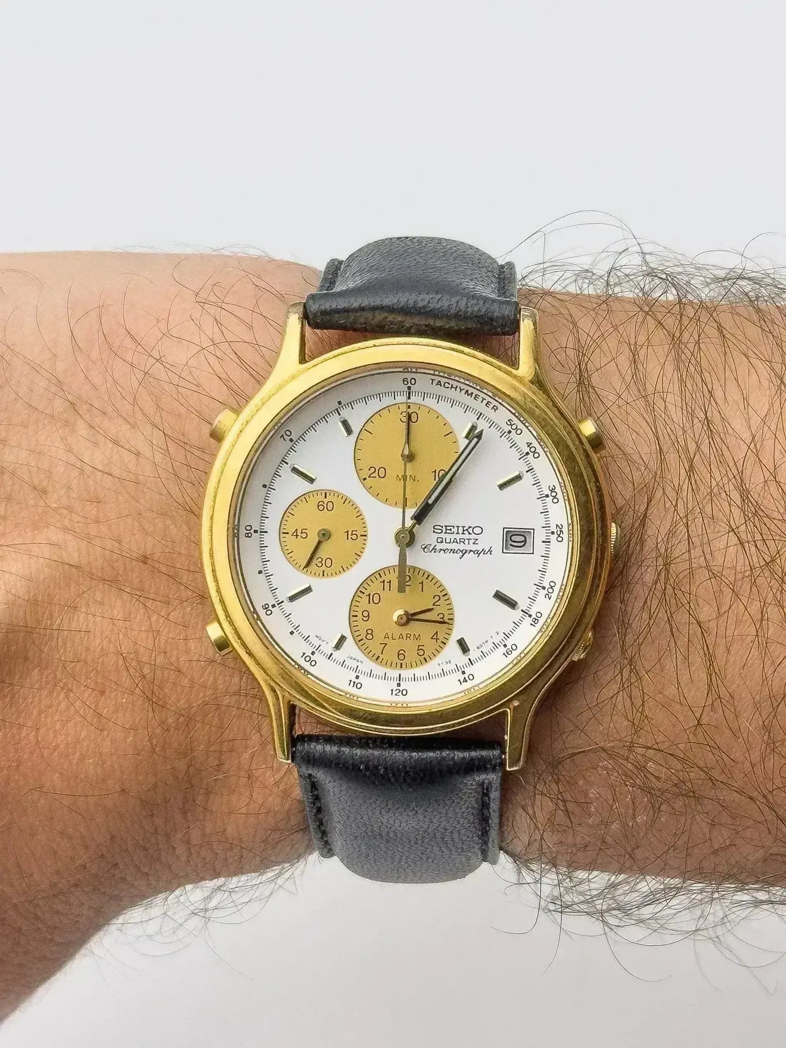 Seiko - Chrono Alarm White Gold - 1995 - Atelier Victor