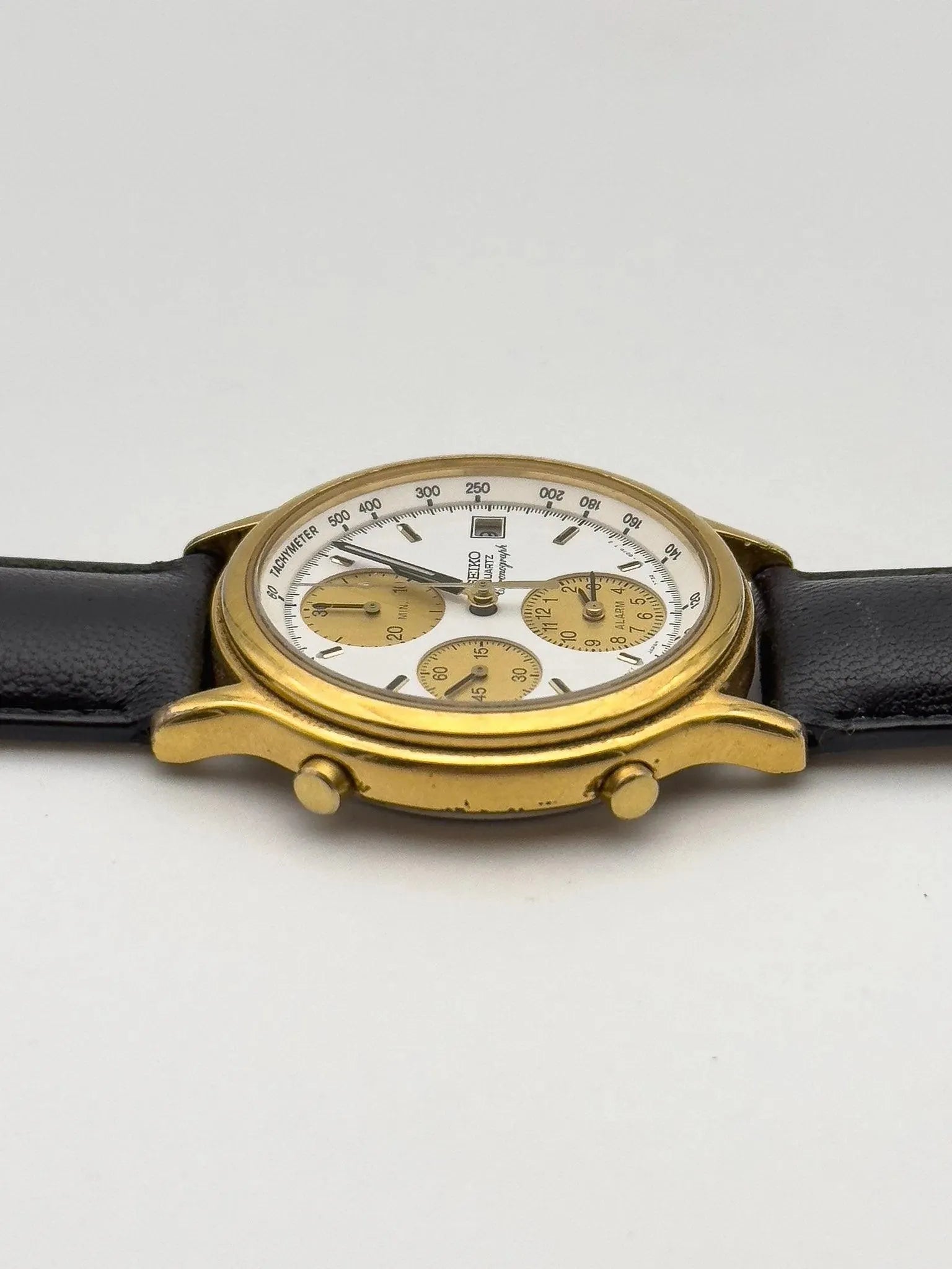Seiko - Chrono Alarm White Gold - 1995 - Atelier Victor - Vintage Shop