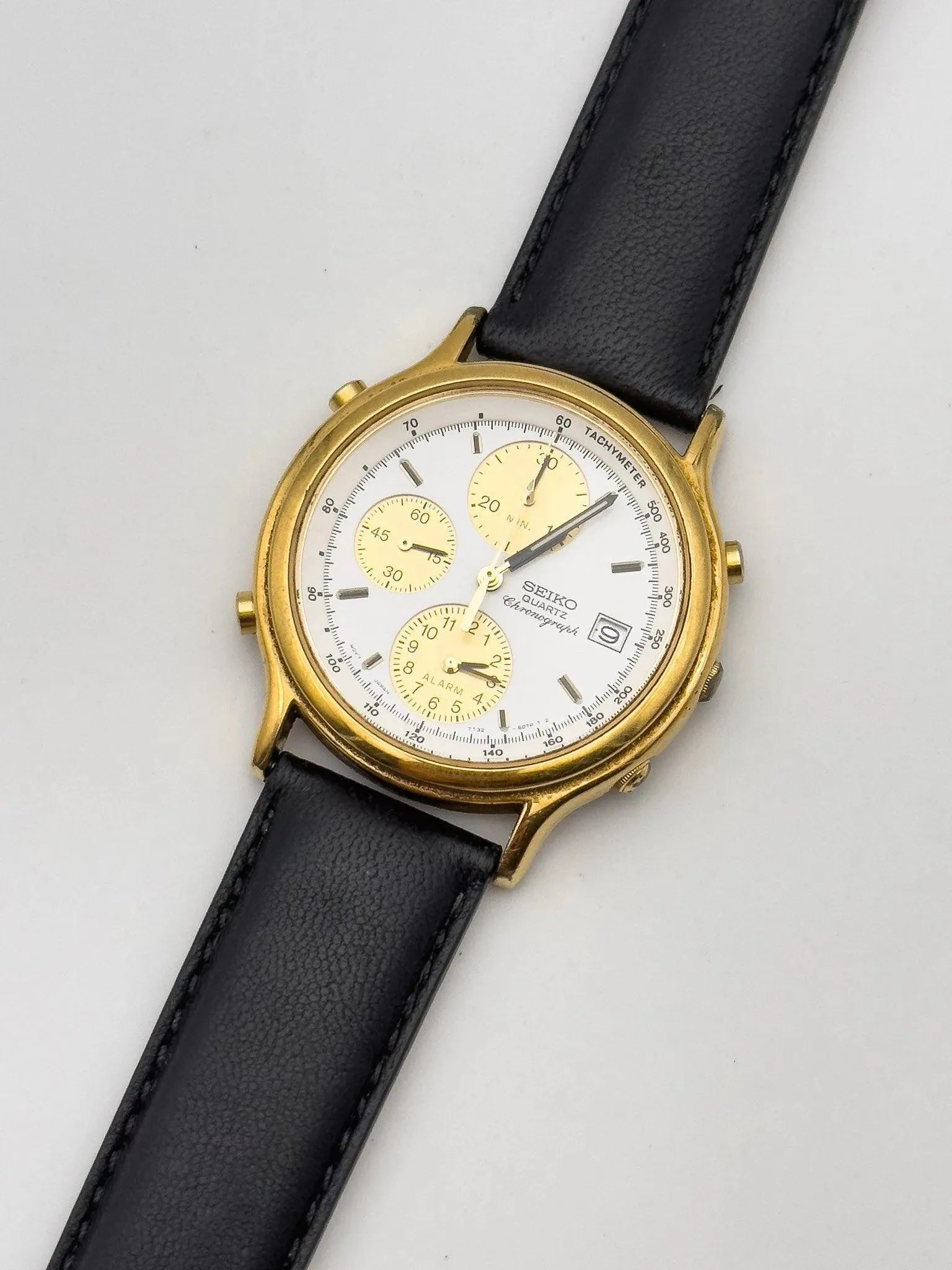 Seiko - Chrono Alarm White Gold - 1995 - Atelier Victor - Vintage Shop
