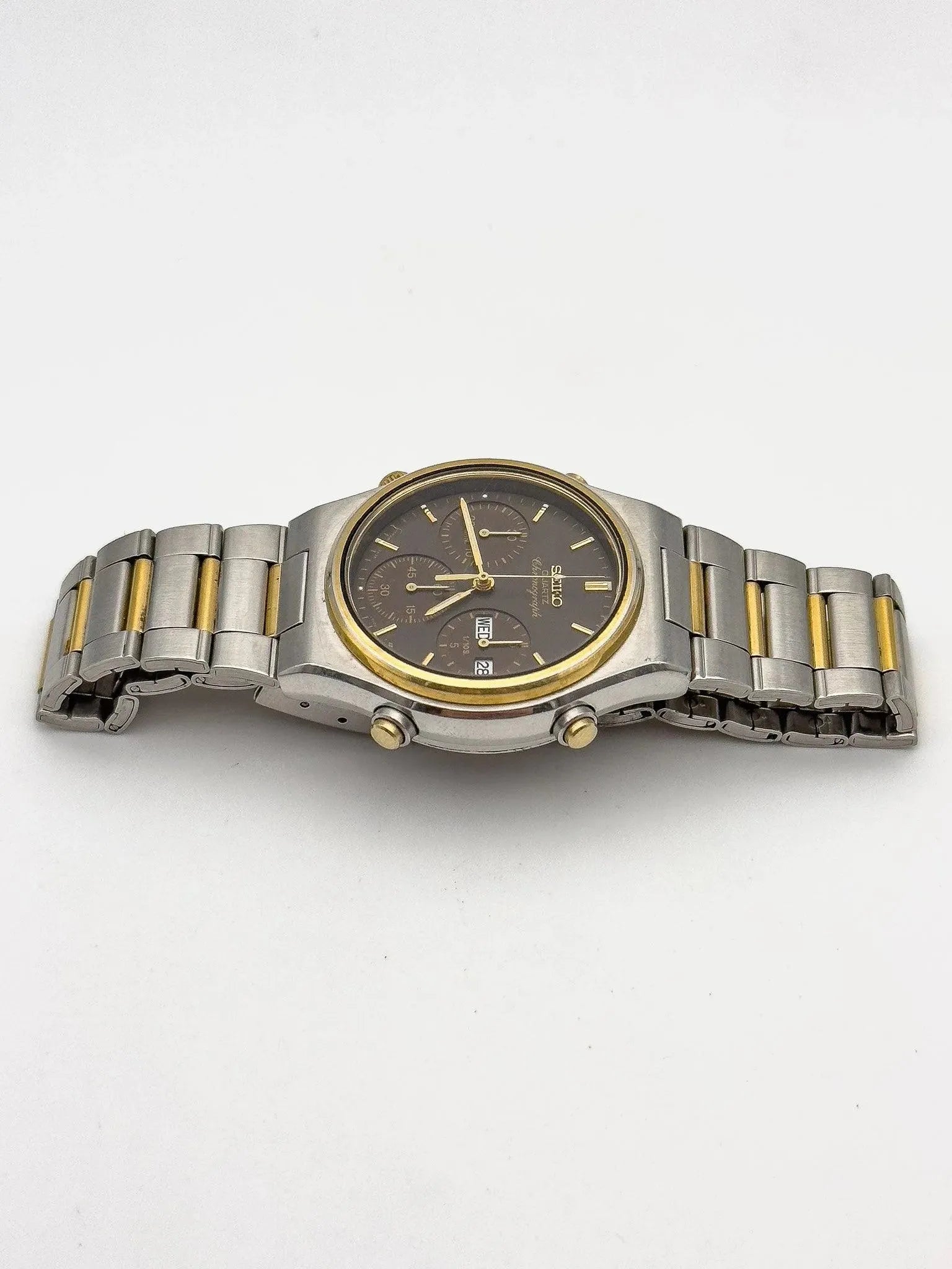 Seiko - Chrono Chocolat Two Tones - 1986 - Atelier Victor Paris - Vintage Watch Shop Dubai