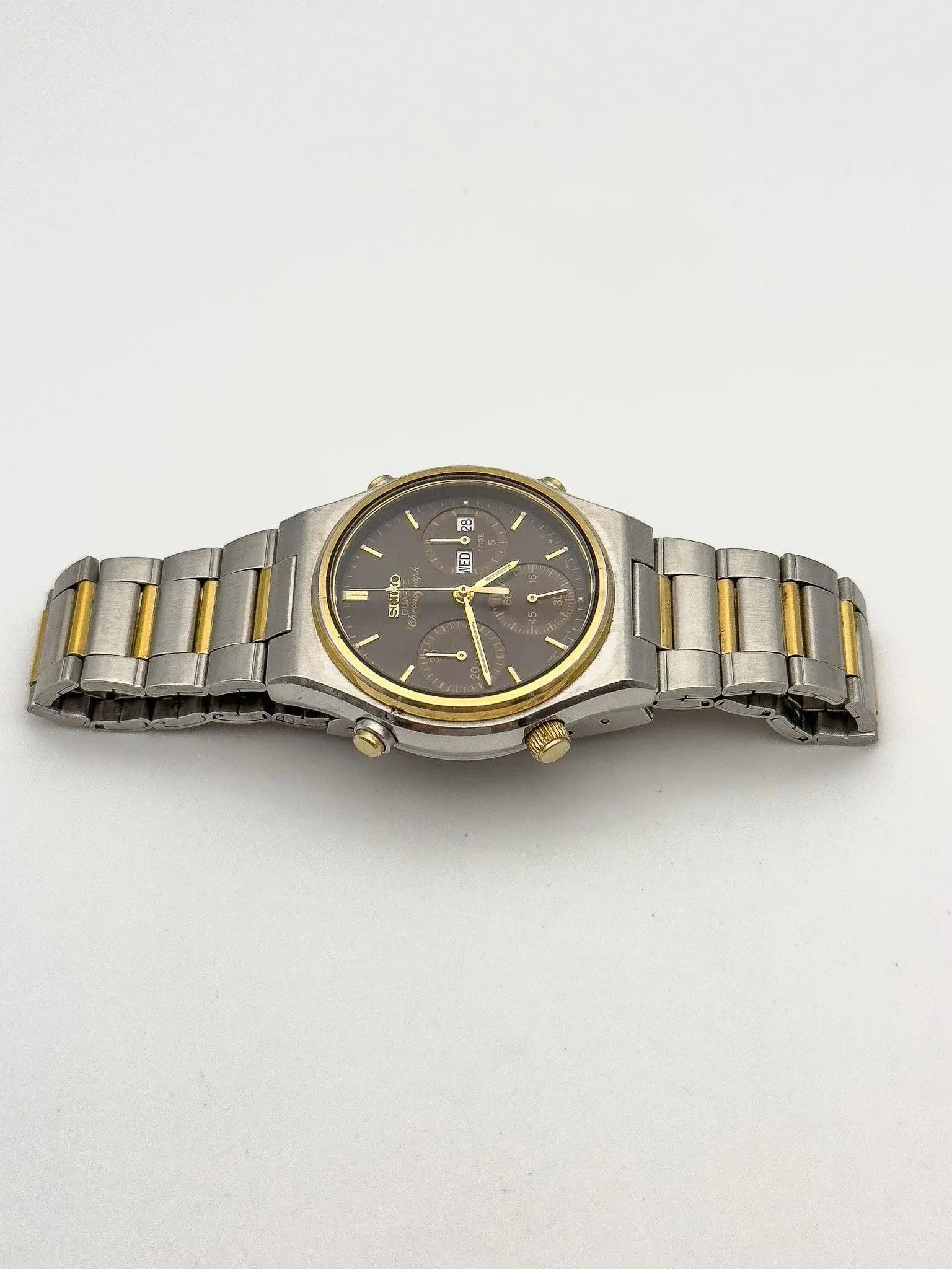Seiko - Chrono Chocolat Two Tones - 1986 - Atelier Victor Paris - Vintage Watch Shop Dubai