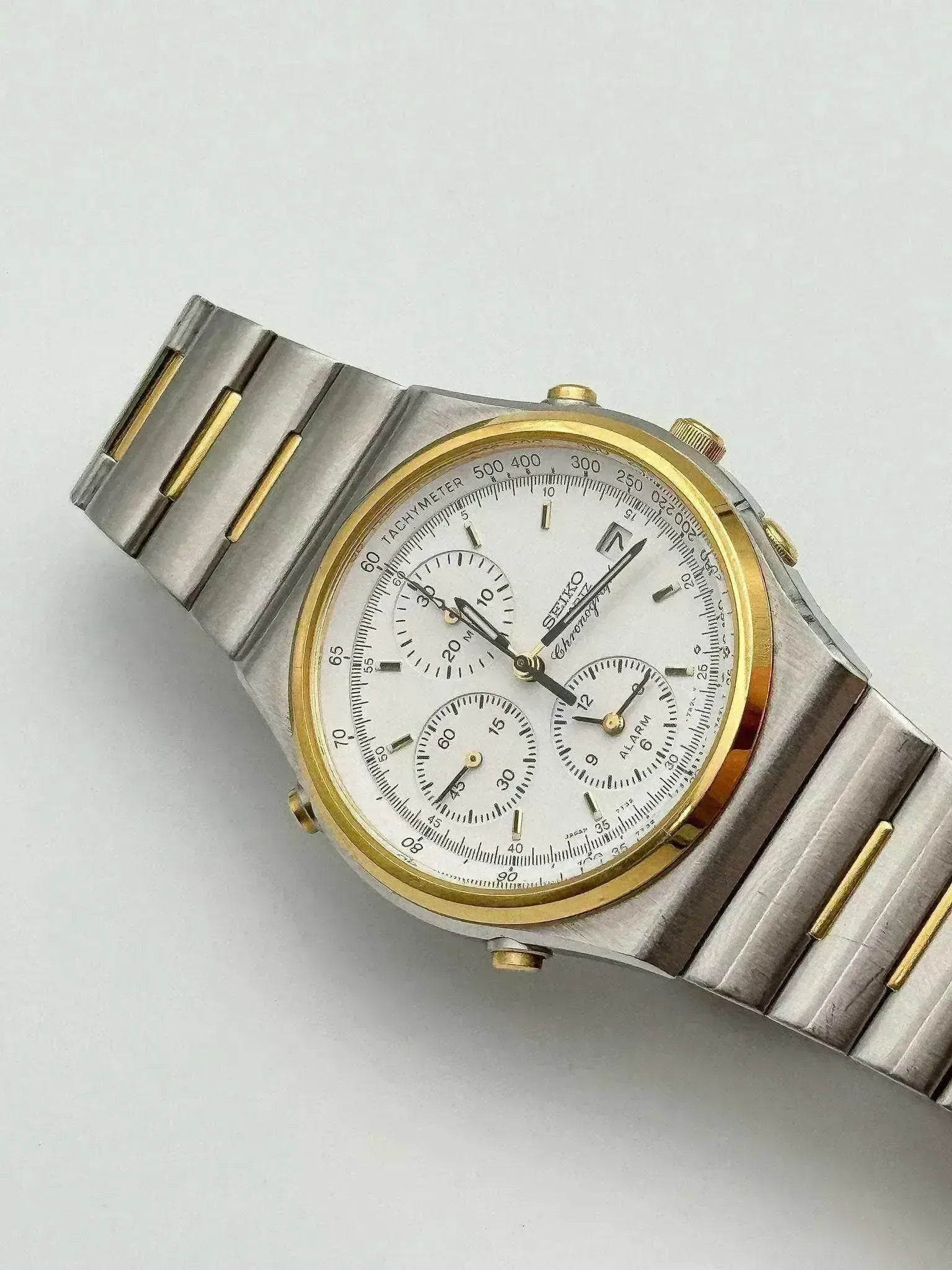 Seiko - Chronograph Alarm Gold & Steel - 1991 - Atelier Victor