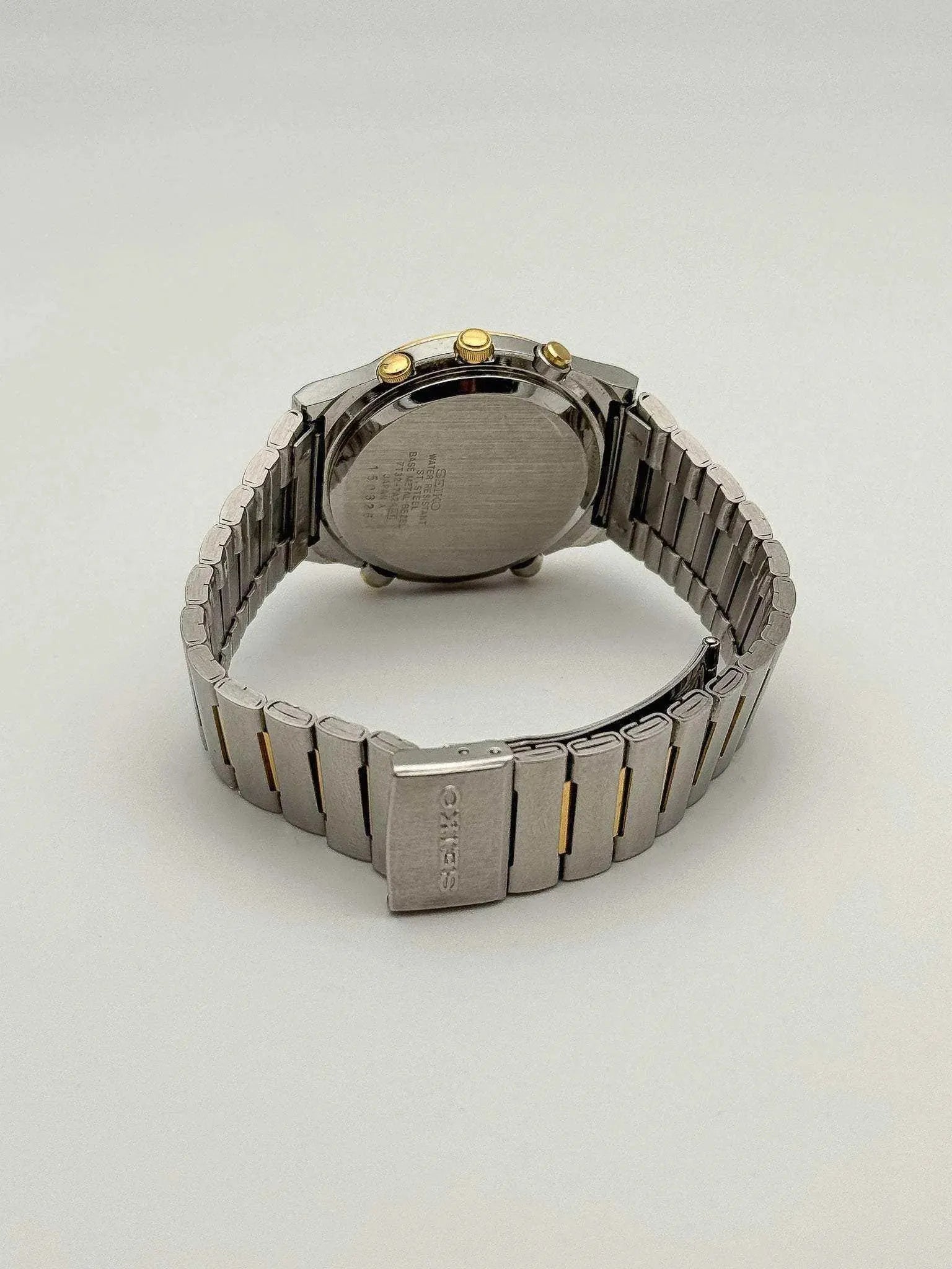 Seiko - Chronograph Alarm Gold & Steel - 1991 - Atelier Victor - Vintage Shop