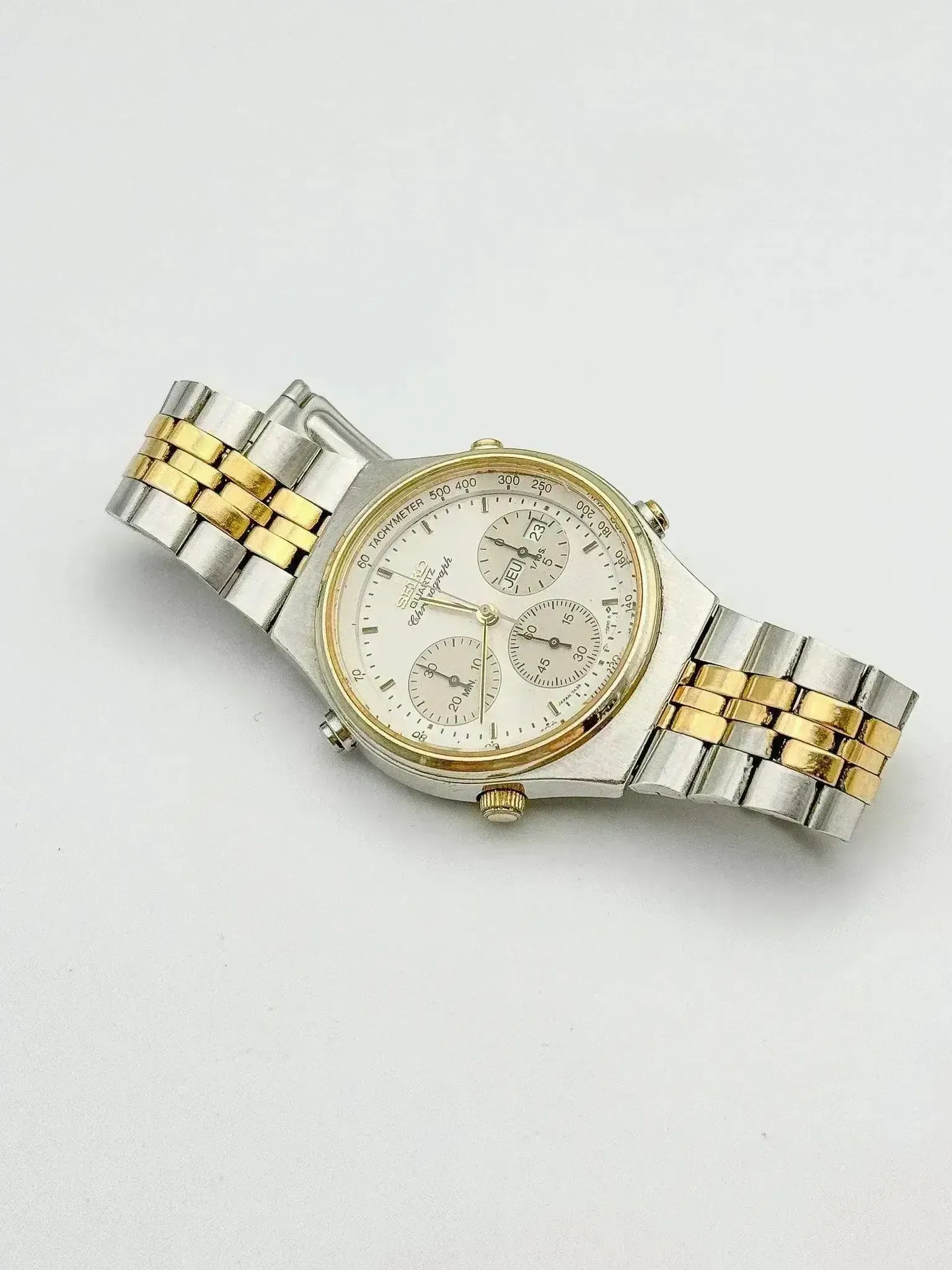 Seiko - Chronograph Daydate Royal Acier Or - 1987 - Atelier Victor