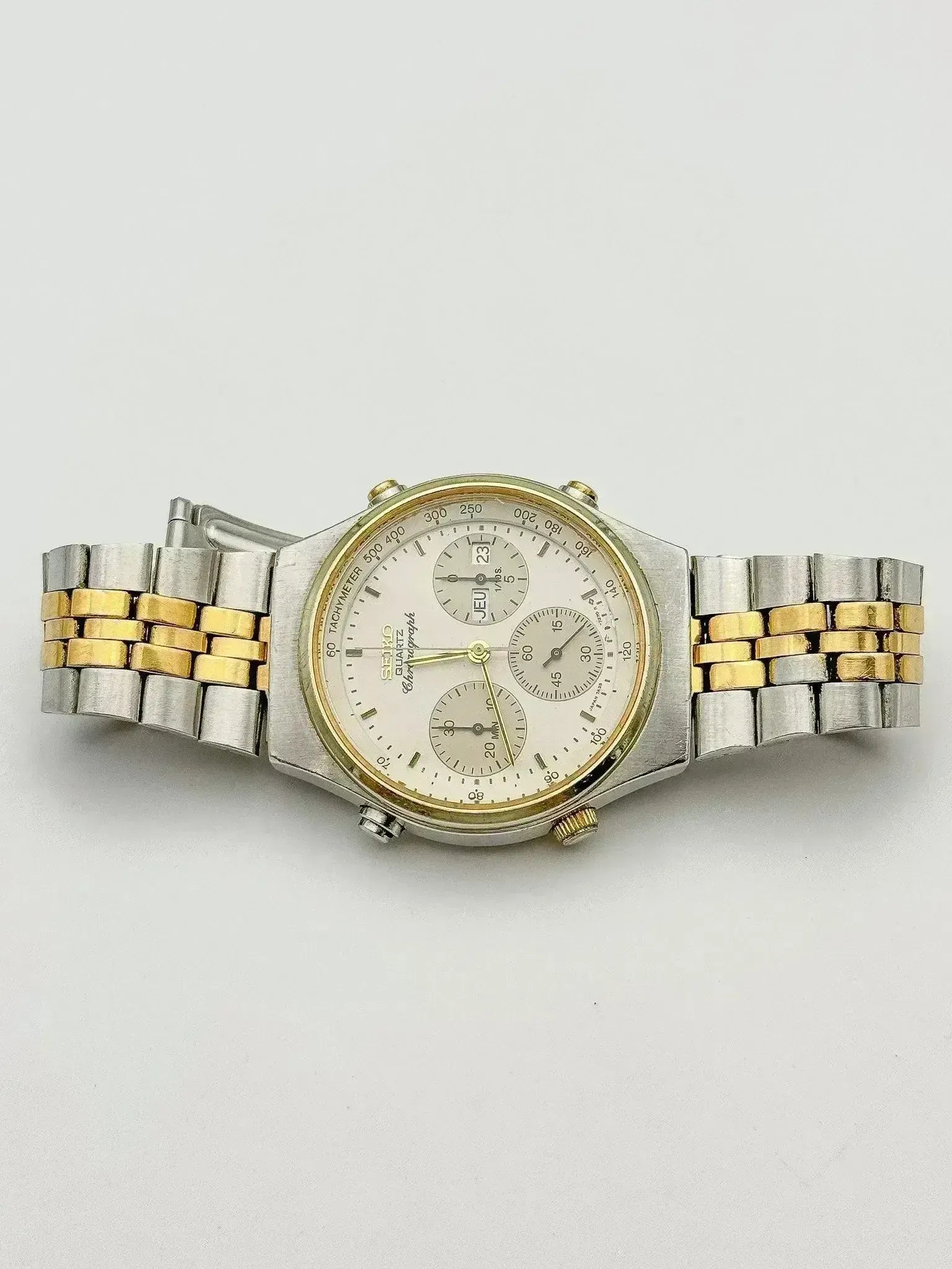 Seiko - Chronograph Daydate Royal Acier Or - 1987 - Atelier Victor