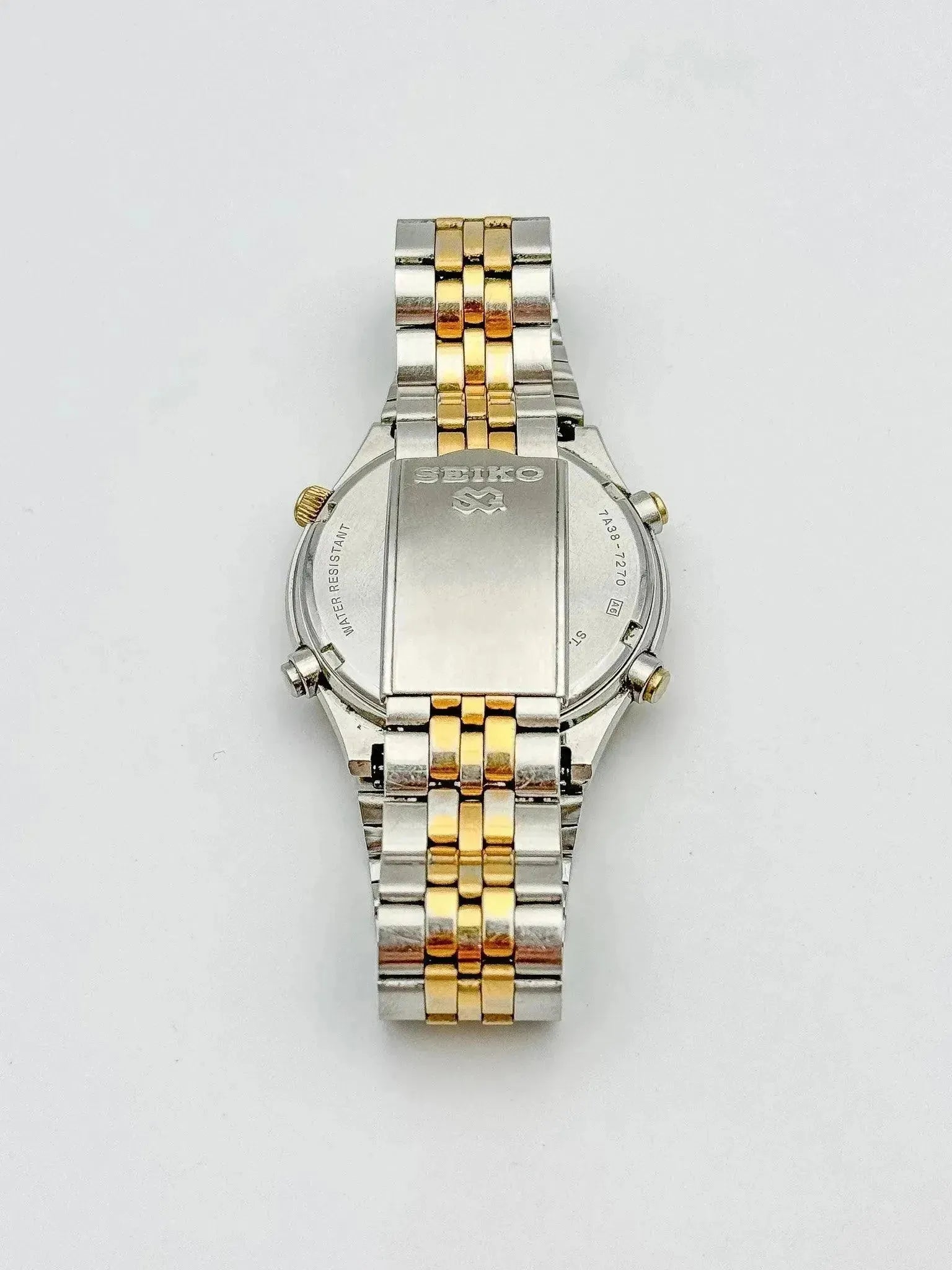 Seiko - Chronograph Daydate Royal Acier Or - 1987 - Atelier Victor - Vintage Shop