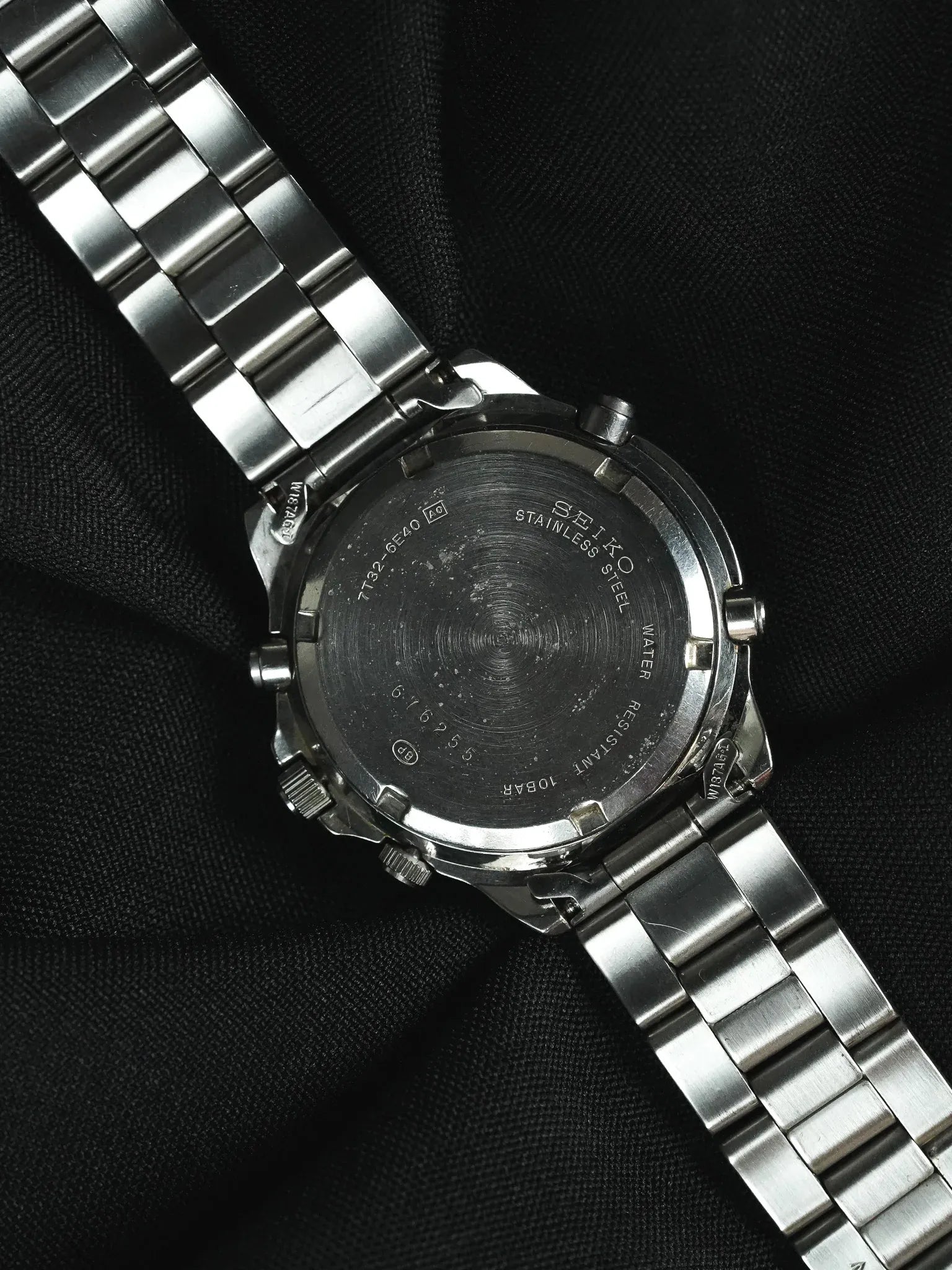 Seiko - Chronographe Alarme Bleu acier - 1993 - Atelier Victor - Vintage Shop