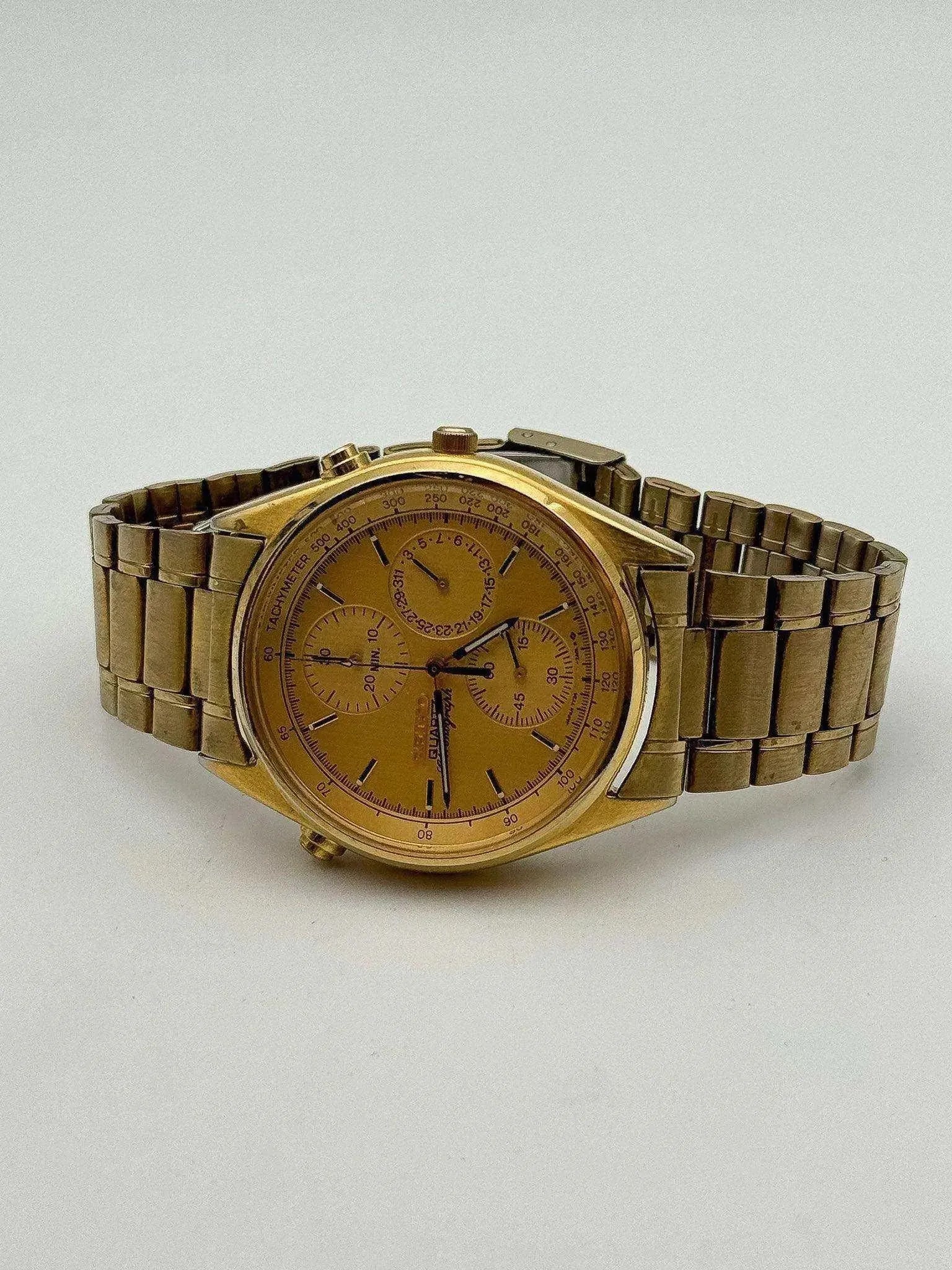 Seiko - Chronographe Calendrier Or Bracelet Seiko - 1989 - Atelier Victor - Vintage Shop
