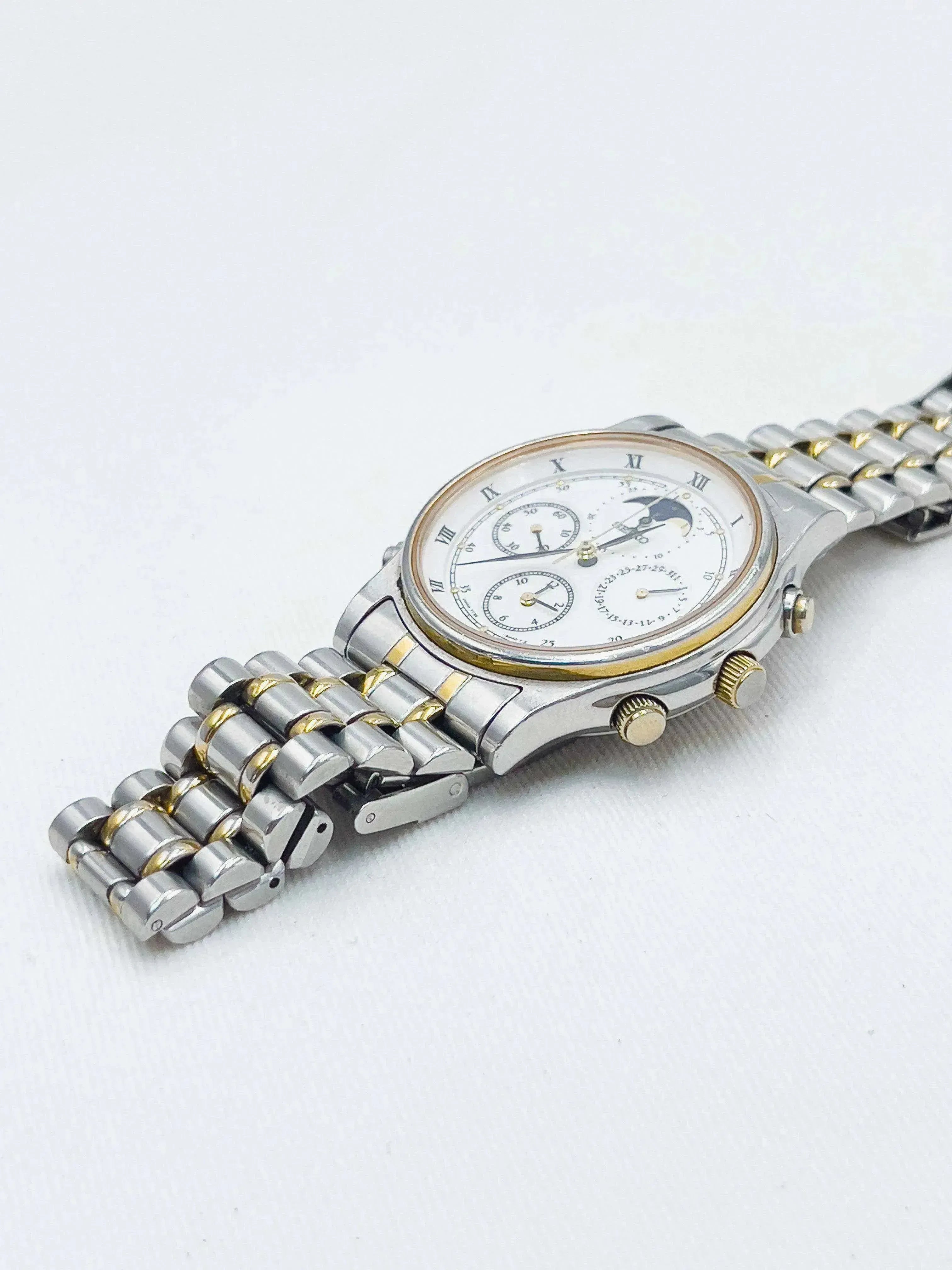 Seiko - Chronographe Phase de lune Acier Gold - 1990 - Atelier Victor