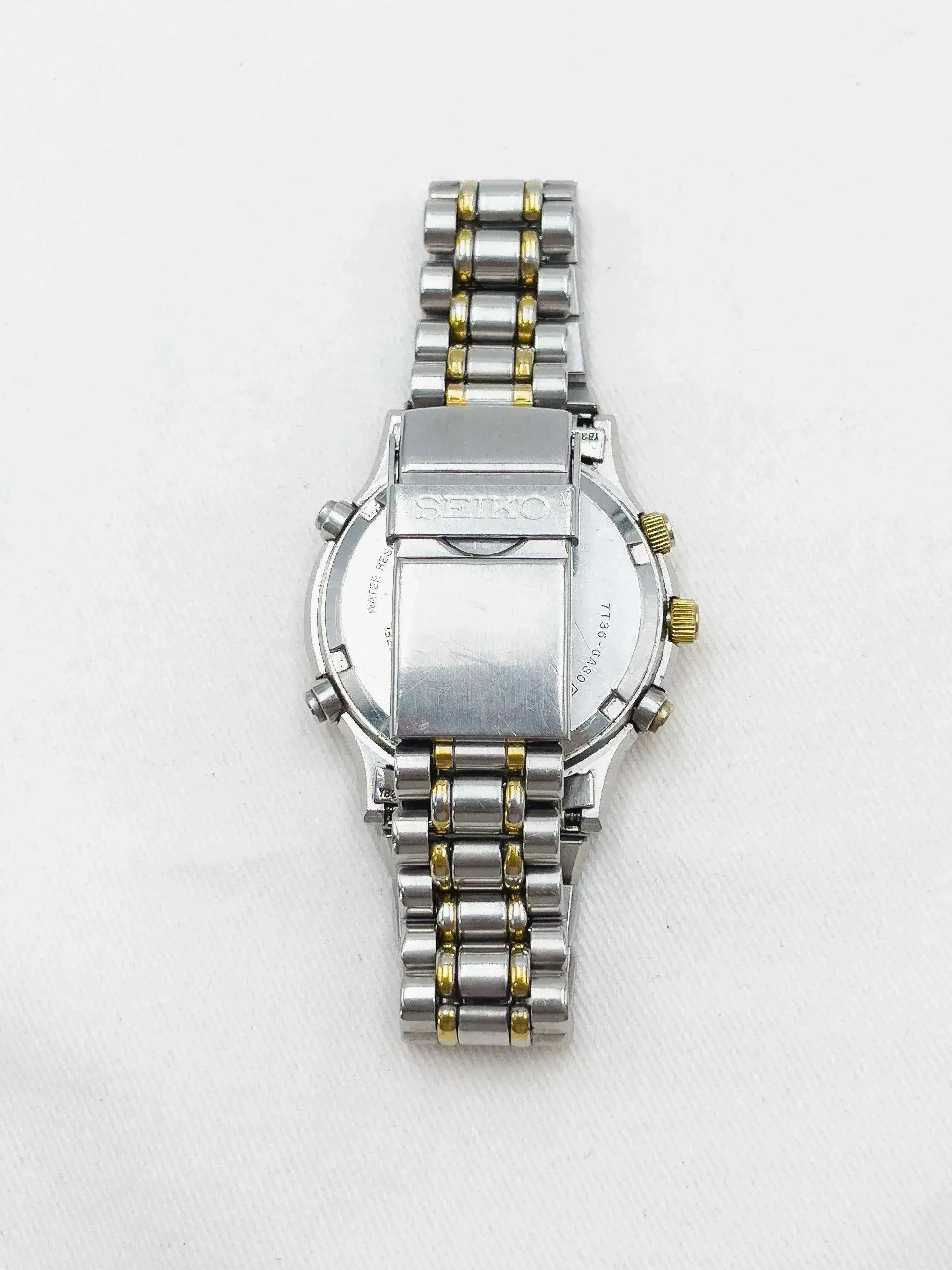 Seiko - Chronographe Phase de lune Acier Gold - 1990 - Atelier Victor