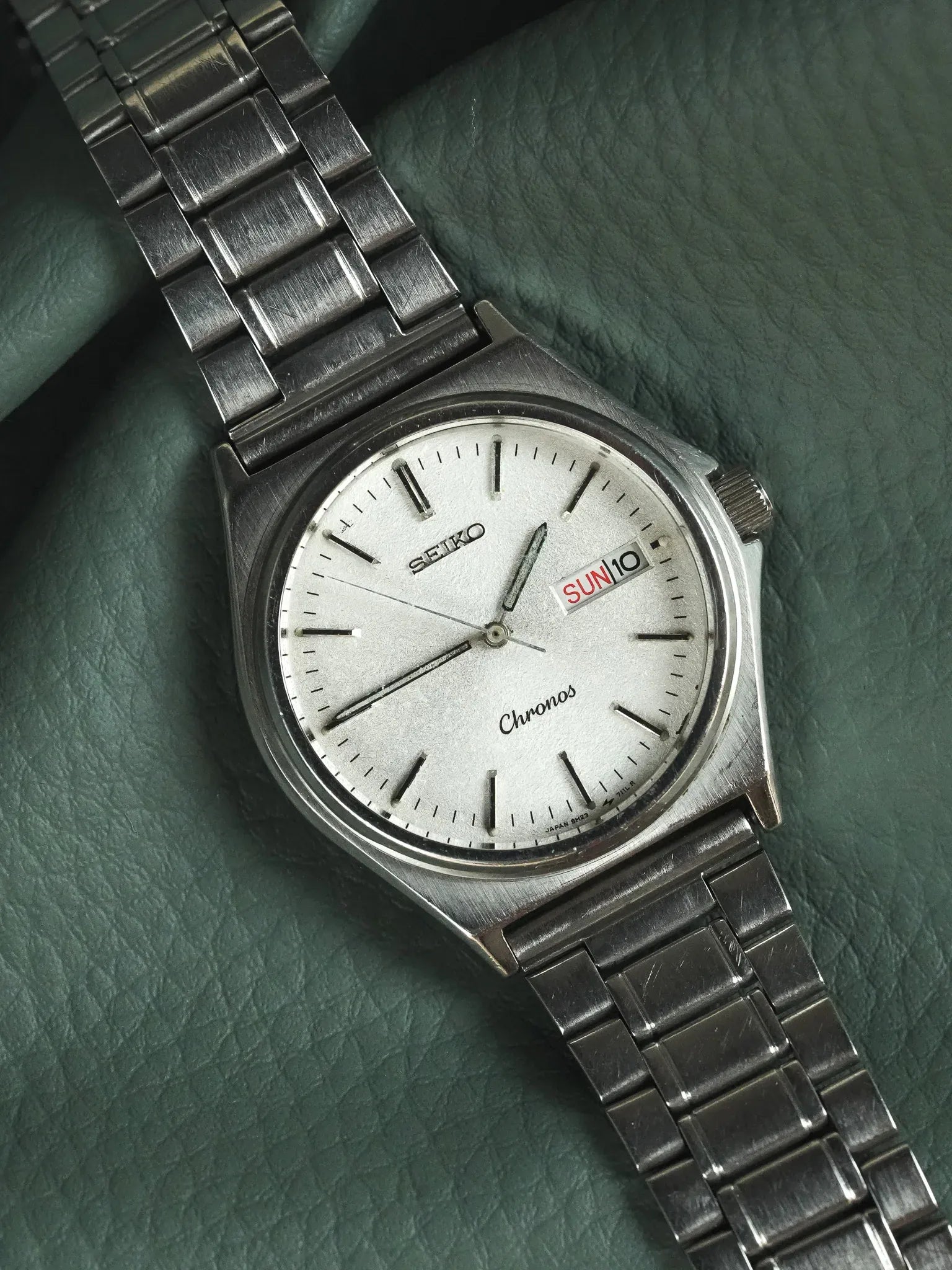 Seiko - Chronos Daydate Kanji Cadran neige acier - 1988 - Atelier Victor