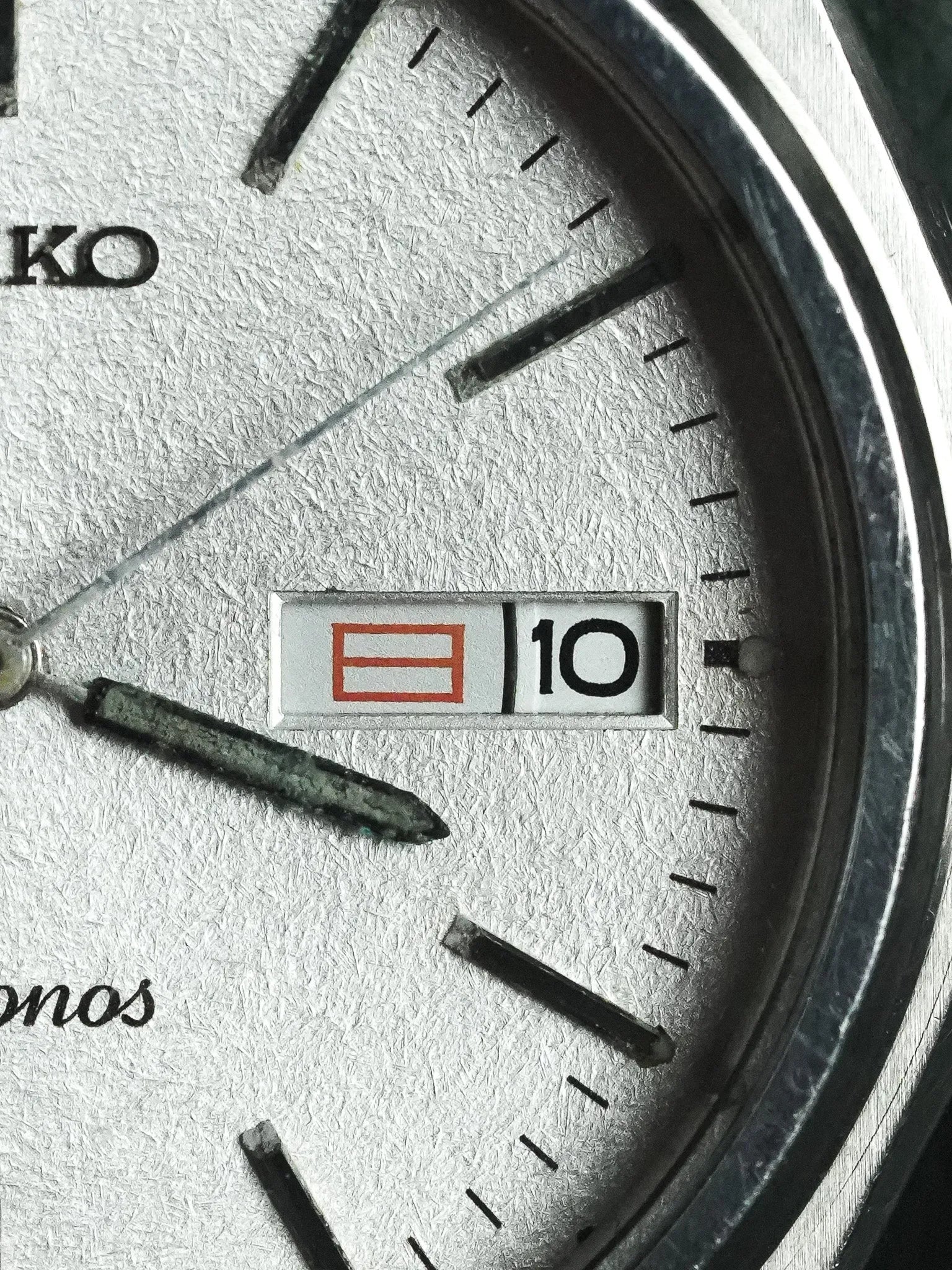 Seiko - Chronos Daydate Kanji Cadran neige acier - 1988 - Atelier Victor