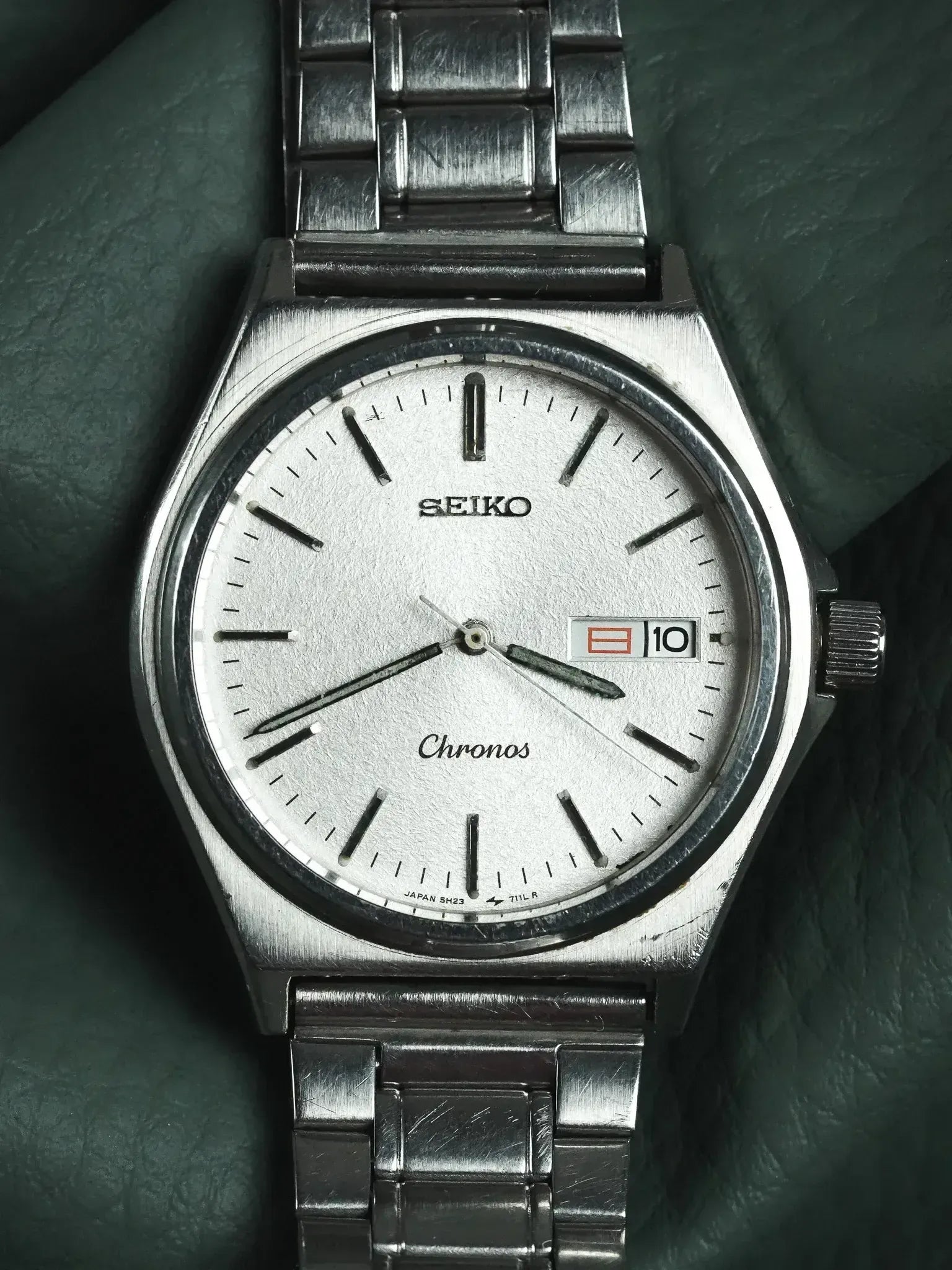 Seiko - Chronos Daydate Kanji Cadran neige acier - 1988 - Atelier Victor