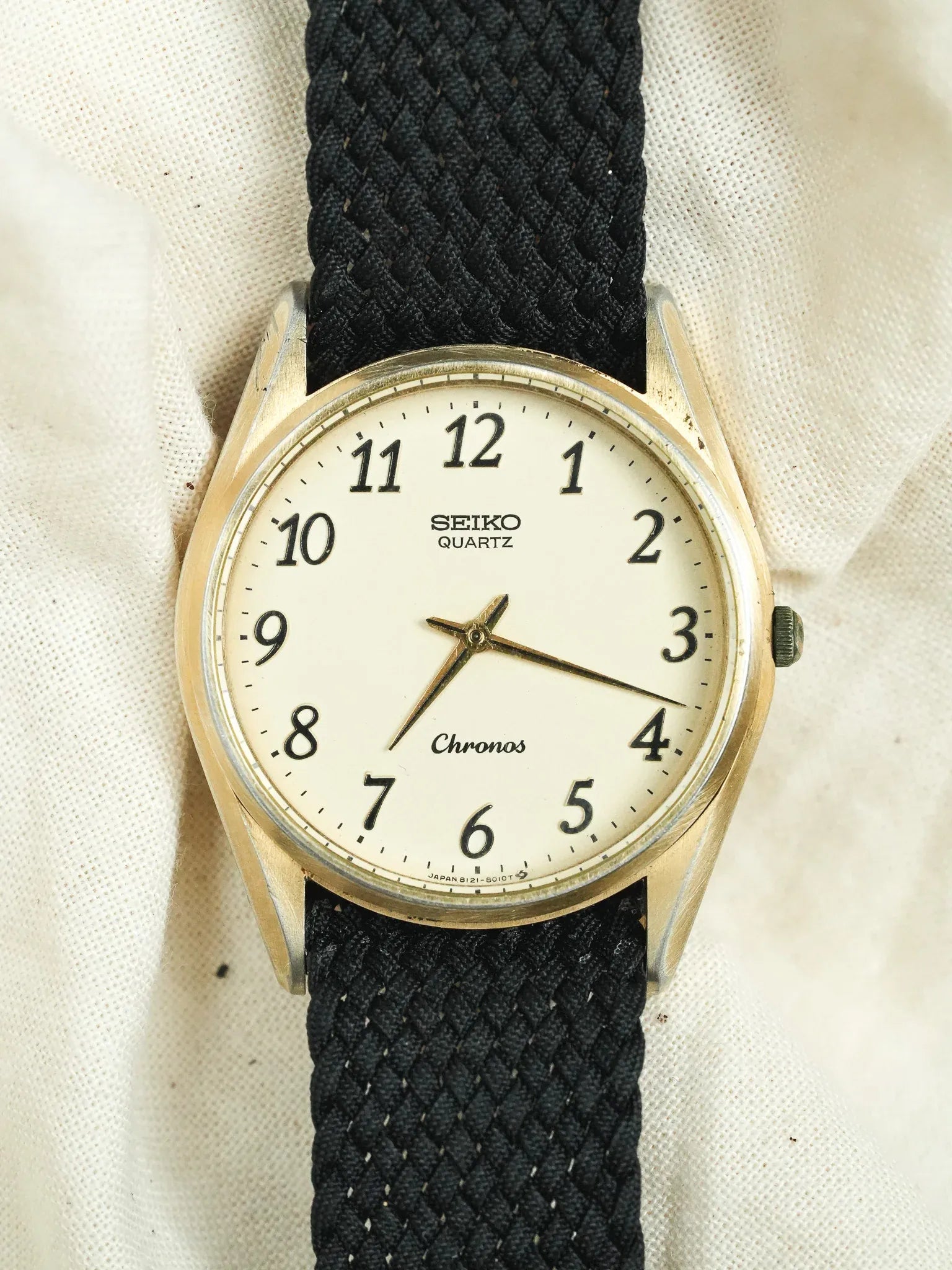 Seiko - Chronos Or Patine Chiffres Arabes - 1997 - Atelier Victor