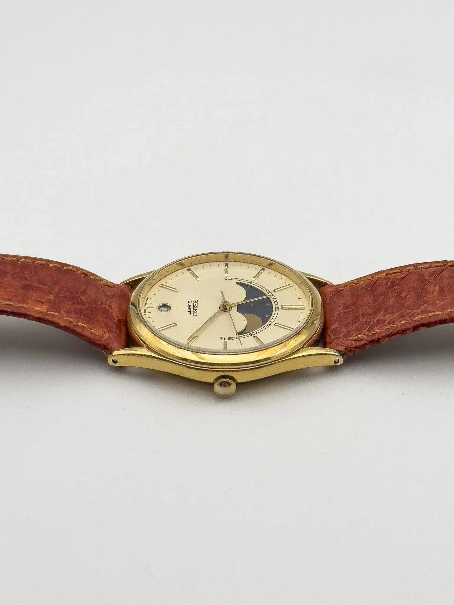 Seiko - Circle Gold Moonphase - 1986 - Atelier Victor - Vintage Shop