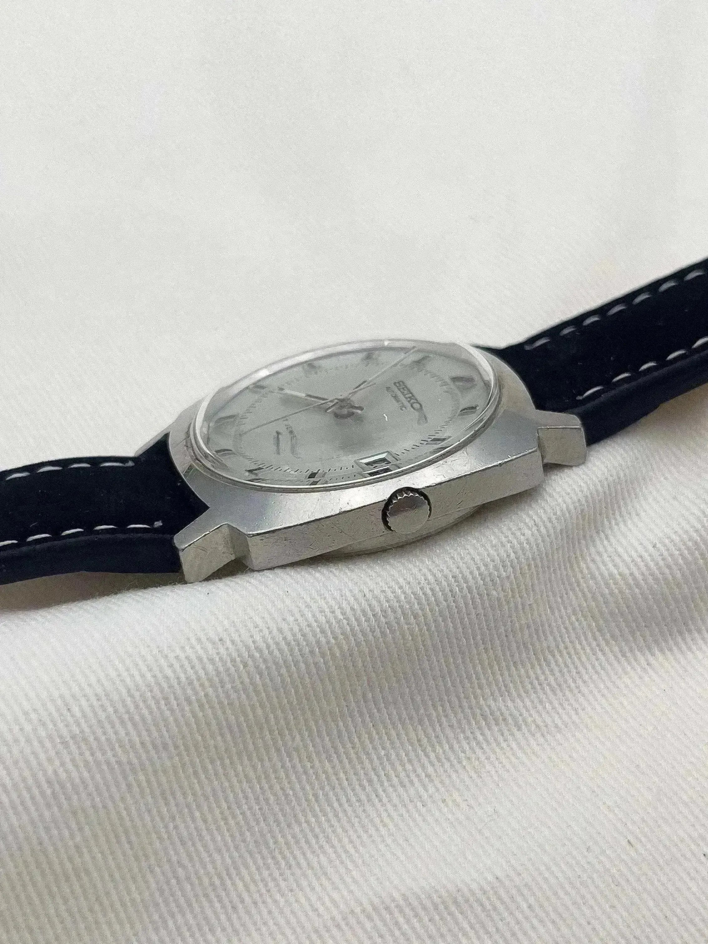 Seiko - Coussin Acier Noir - 1971 - Atelier Victor