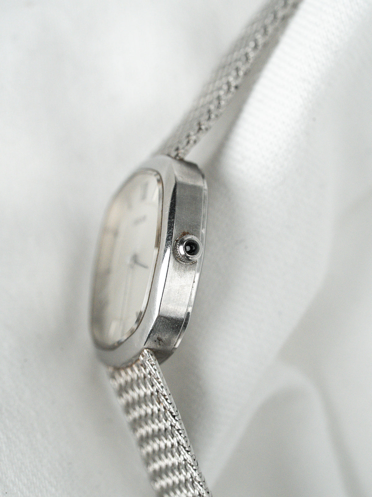 Seiko Credor 1271-5030 Uhr Stahl — Mini-Kissen Geflochtenes Mesh (1979)