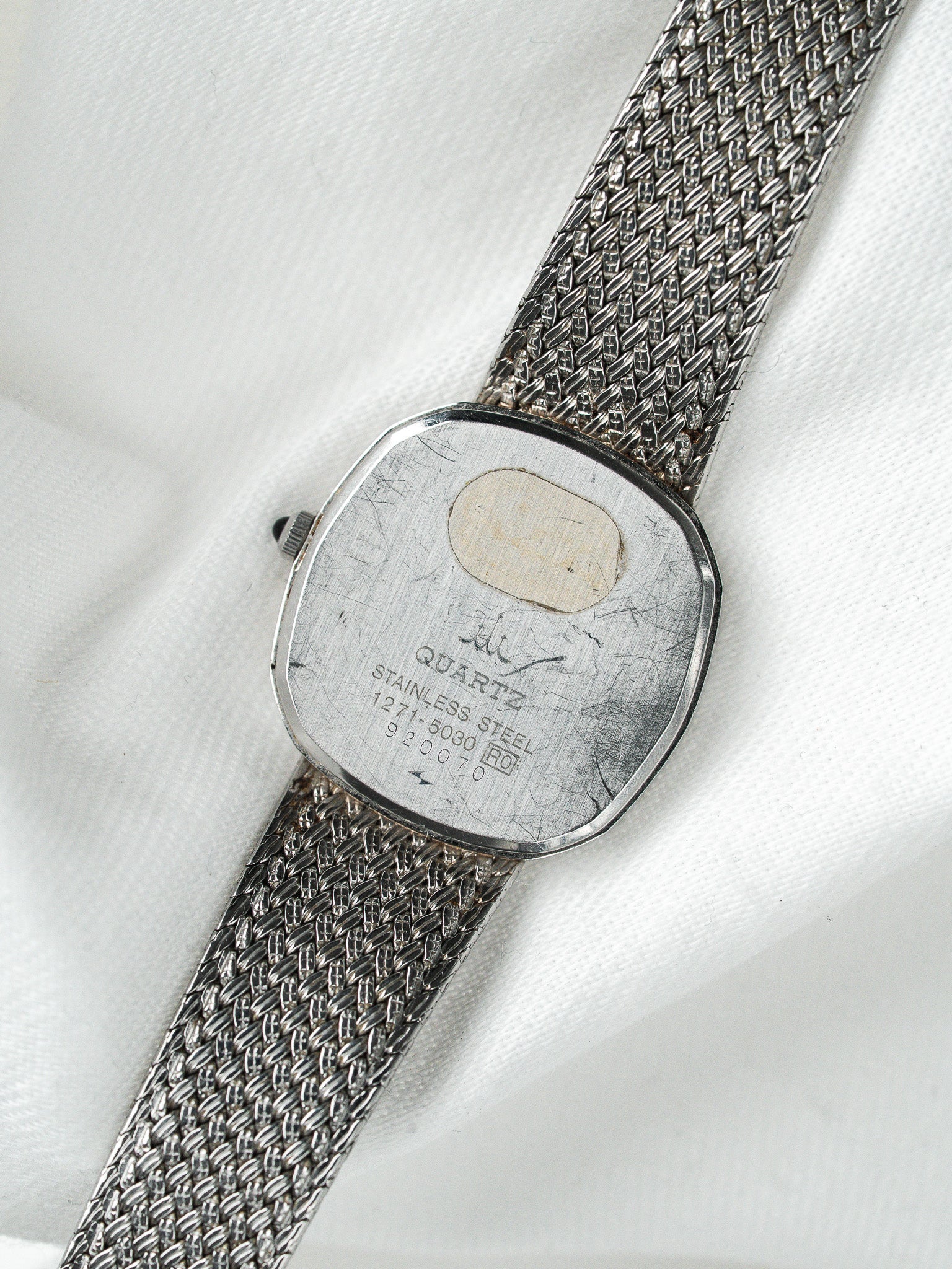 Seiko Credor 1271-5030 Uhr Stahl — Mini-Kissen Geflochtenes Mesh (1979)
