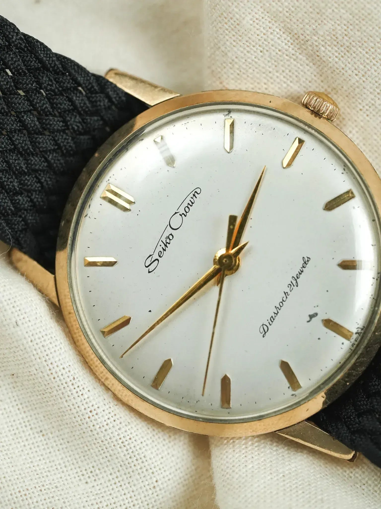 Seiko - Crown Diashoch 21 Plaqué or dauphine - 1960 - Atelier Victor