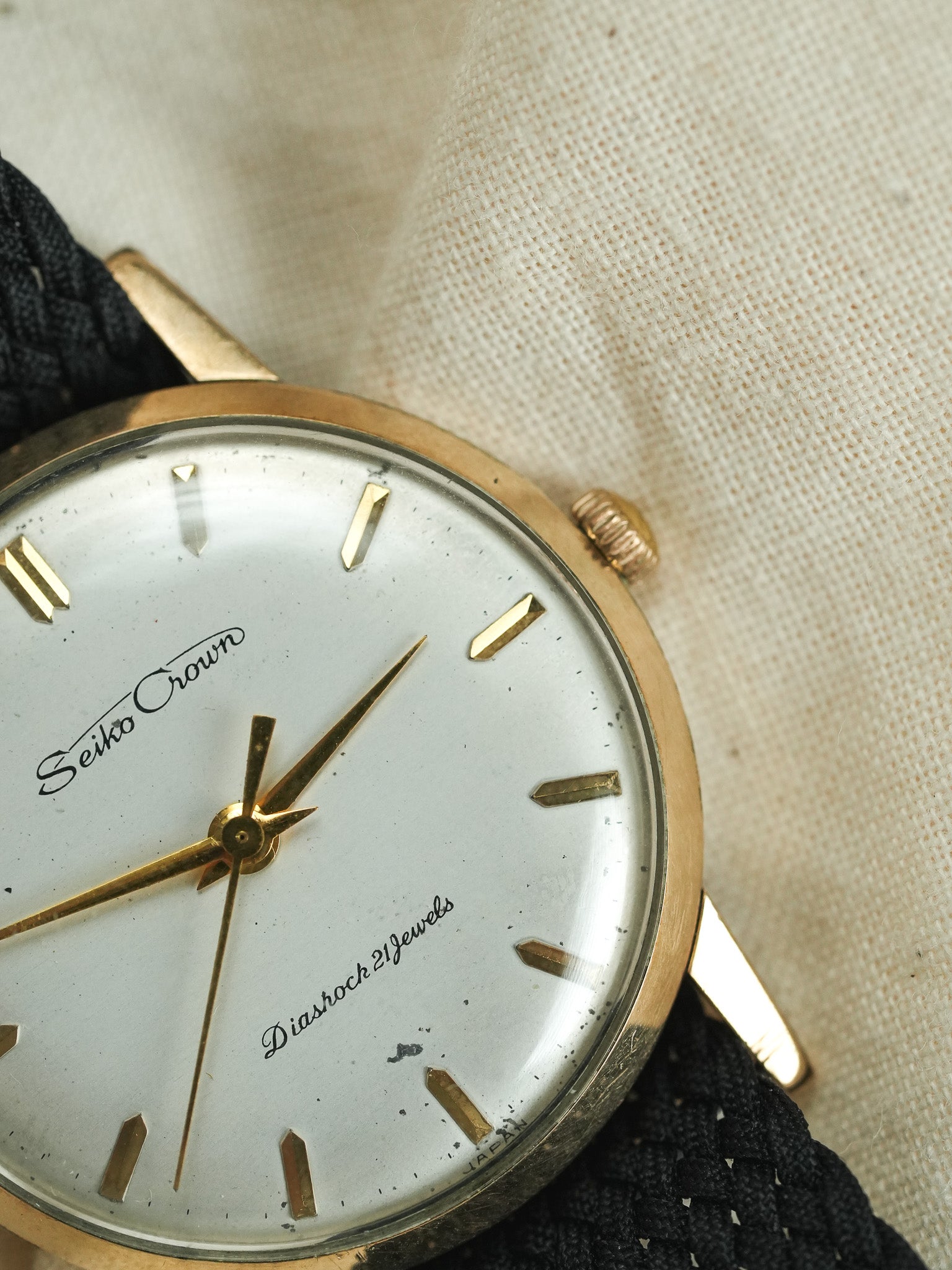 Seiko - Crown Diashoch 21 Plaqué or dauphine - 1960 - Atelier Victor - Vintage Shop
