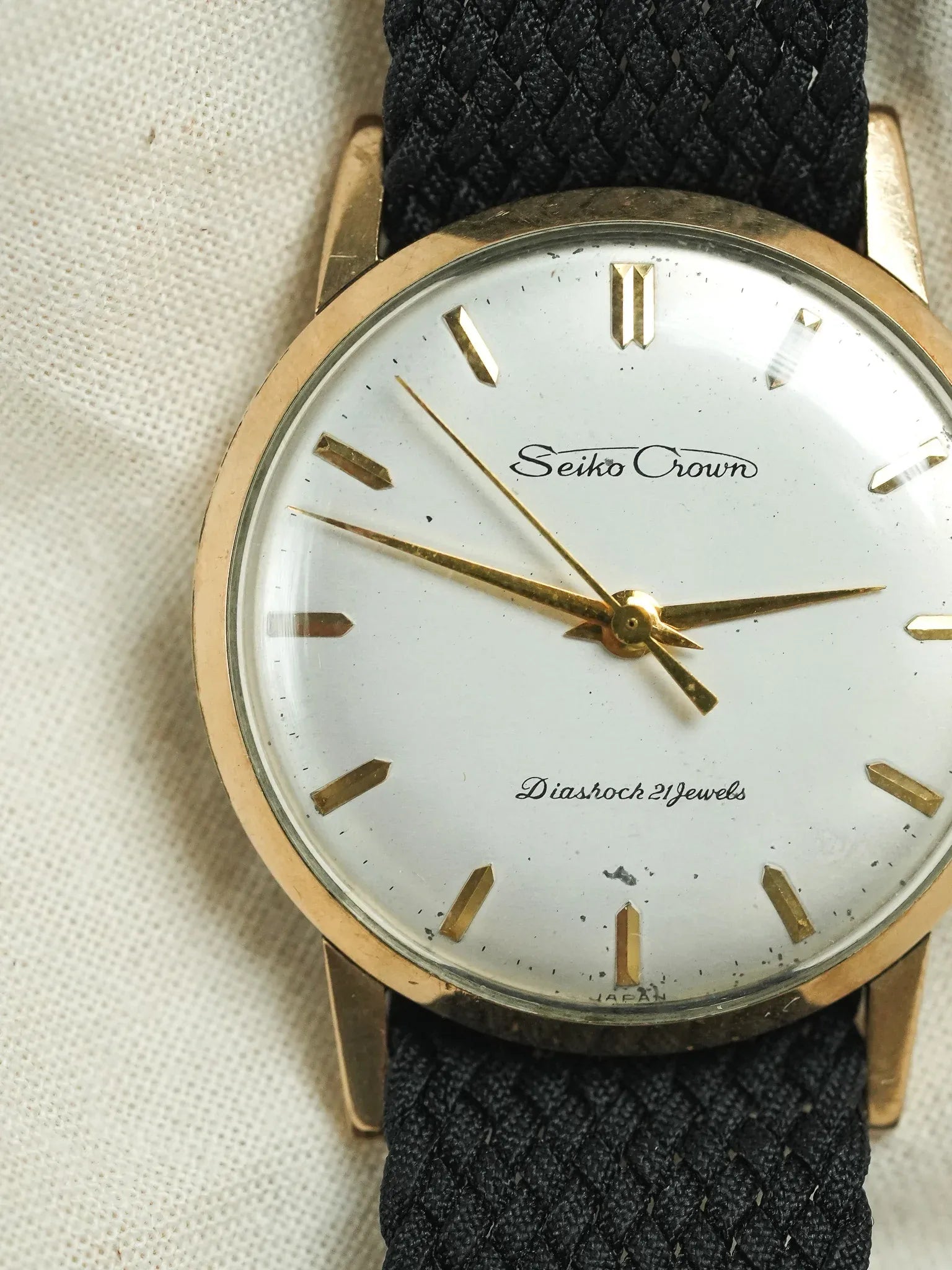 Seiko - Crown Diashoch 21 Plaqué or dauphine - 1960 - Atelier Victor - Vintage Shop