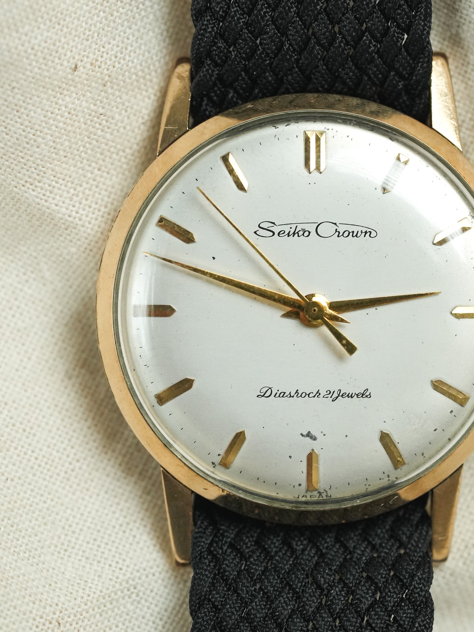 Seiko - Crown Diashoch 21 Plaqué or dauphine - 1960 - Atelier Victor - Vintage Shop