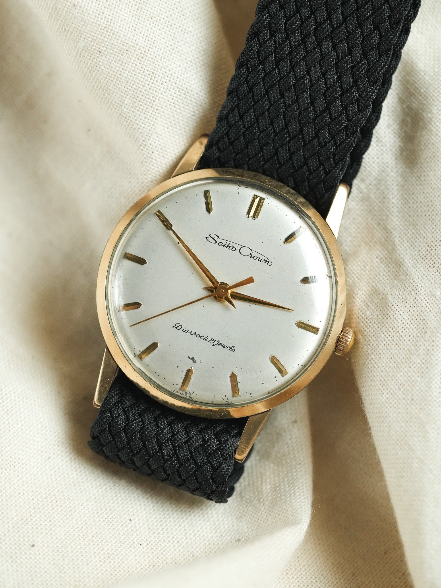 Seiko - Crown Diashoch 21 Plaqué or dauphine - 1960 - Atelier Victor - Vintage Shop