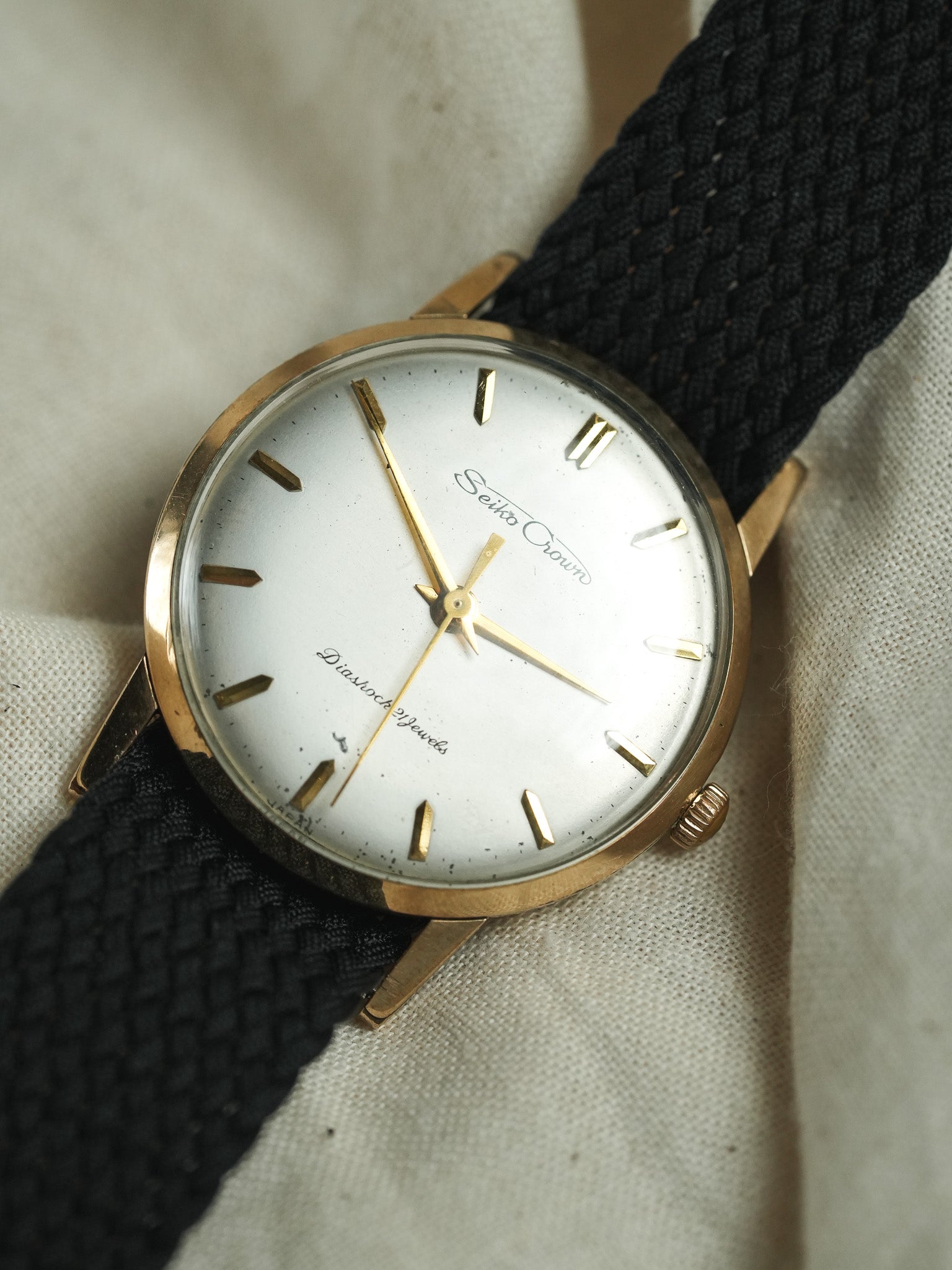 Seiko - Crown Diashoch 21 Plaqué or dauphine - 1960 - Atelier Victor - Vintage Shop