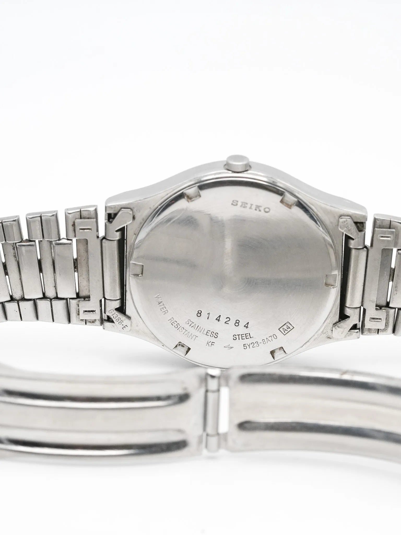 Seiko - Daydate blanc acier - 1978 - Atelier Victor - Vintage Shop