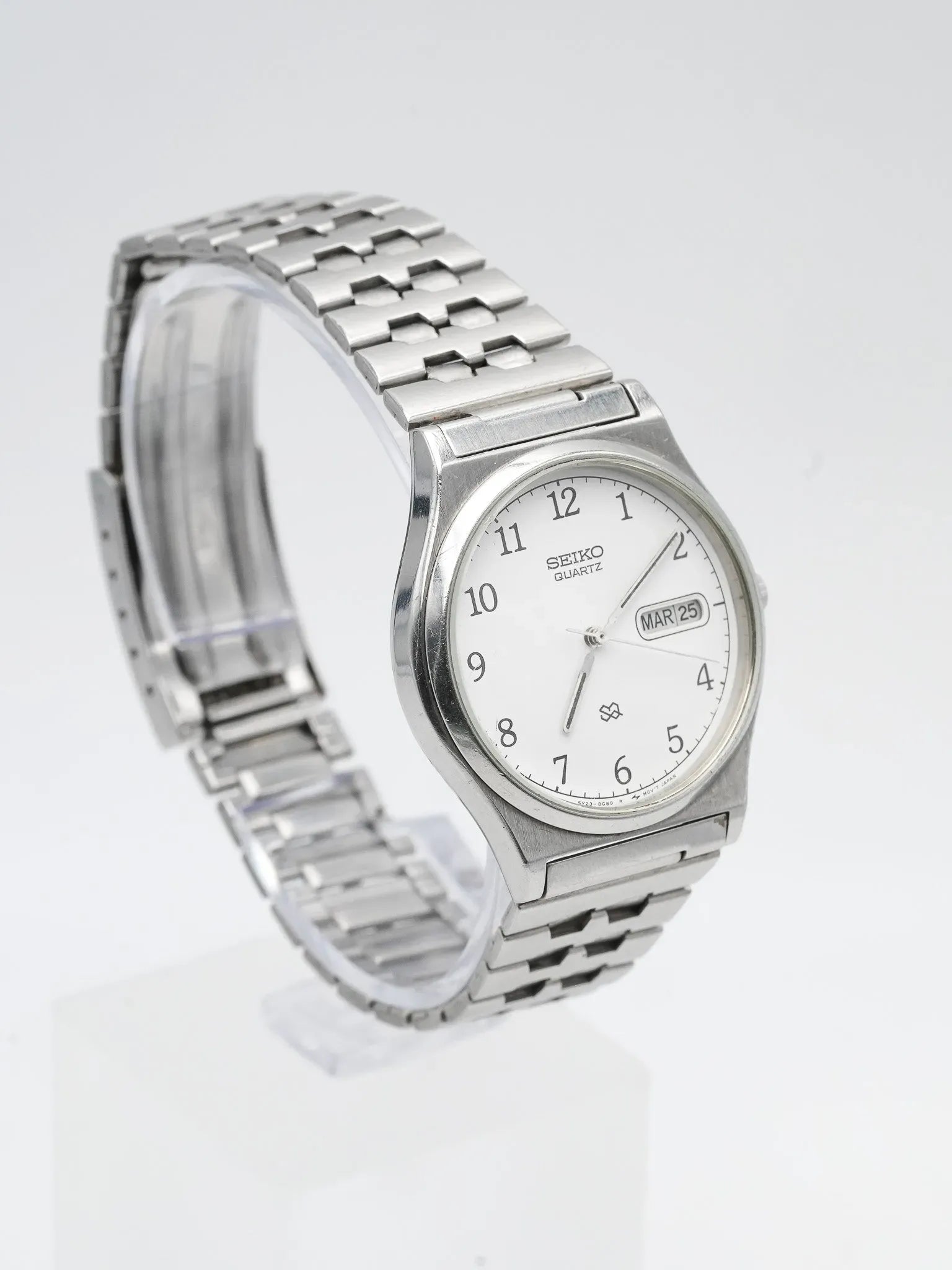 Seiko - Daydate blanc acier - 1978 - Atelier Victor - Vintage Shop