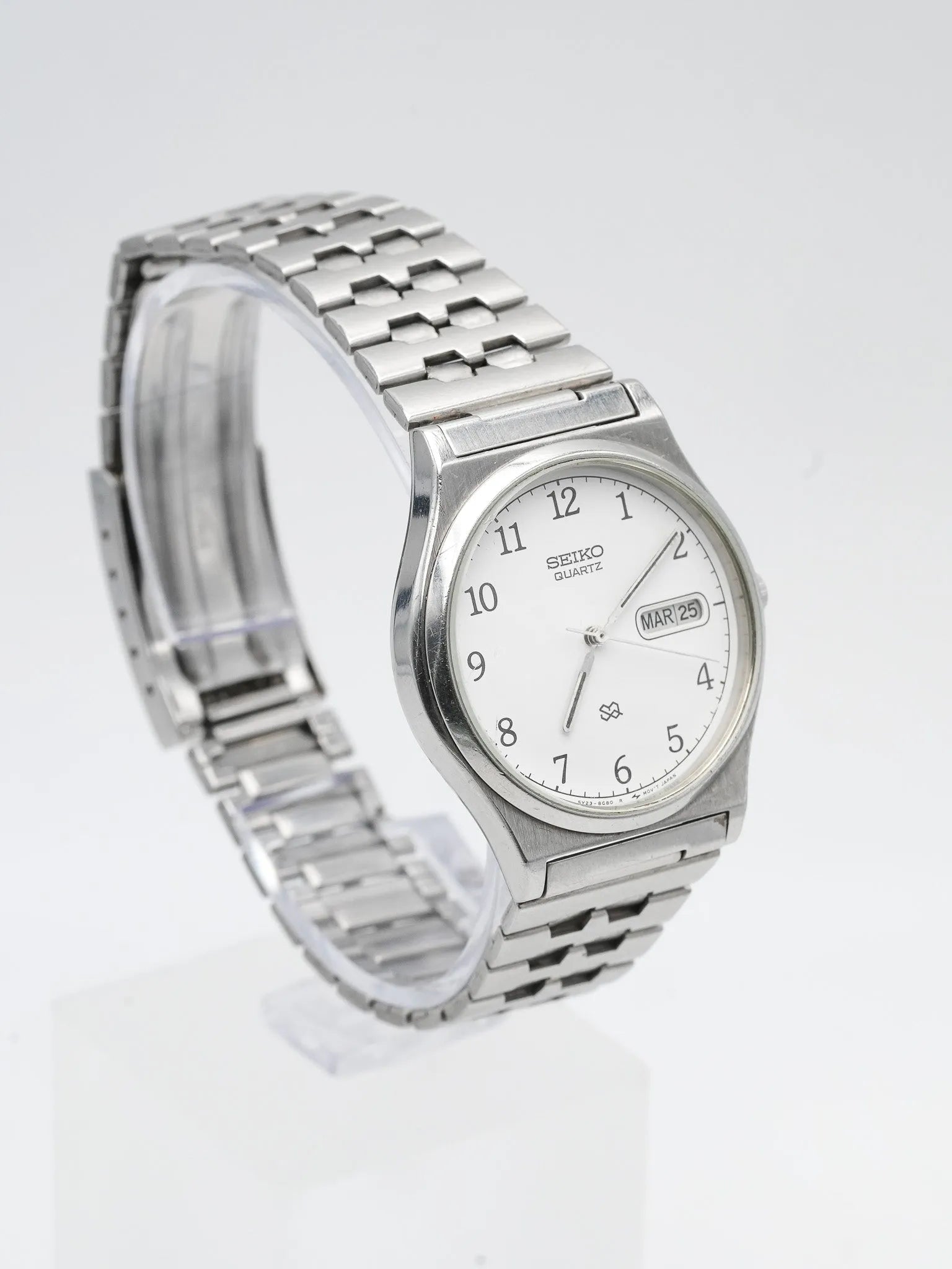 Seiko - Daydate blanc acier - 1978 - Atelier Victor - Vintage Shop