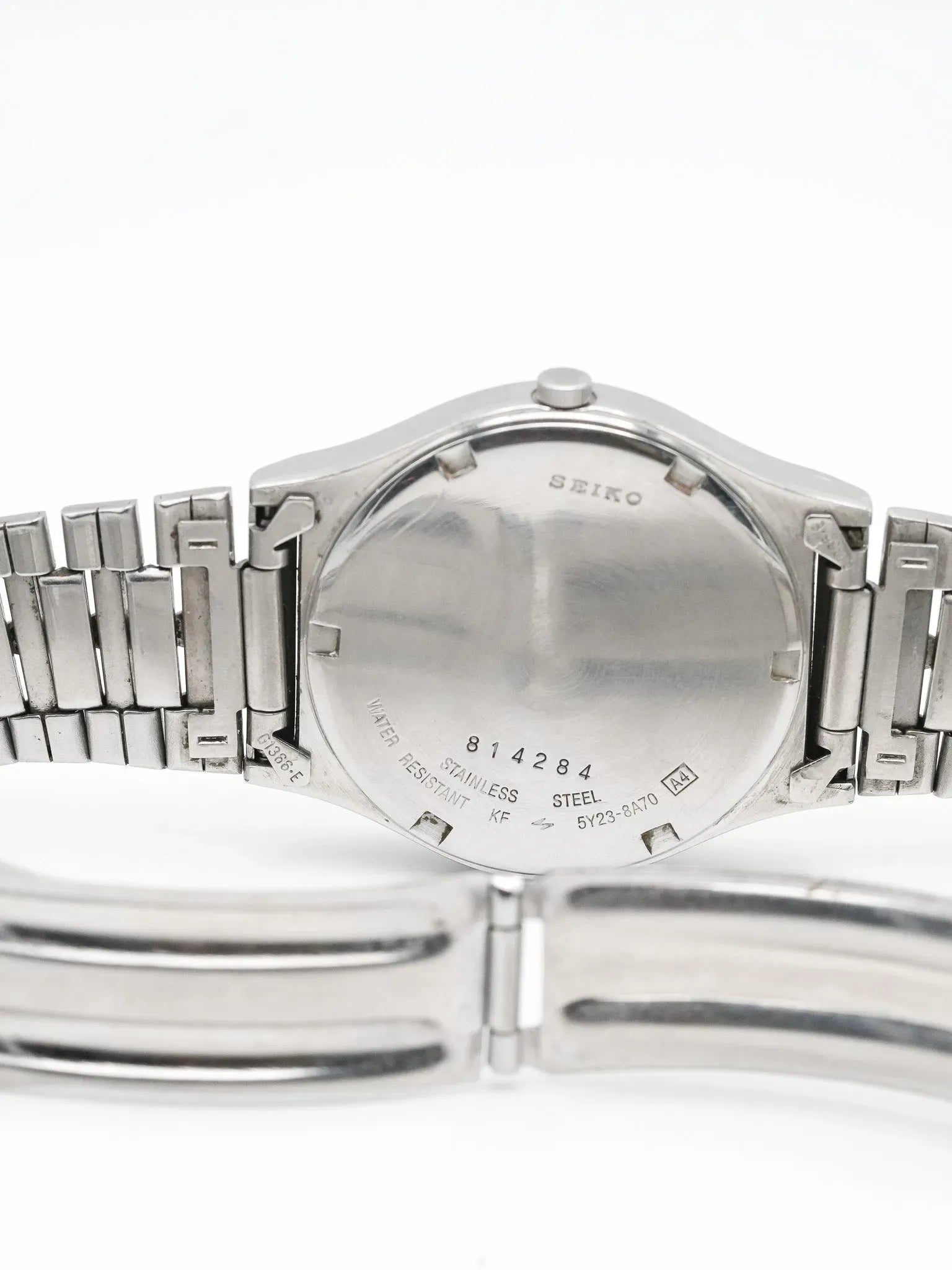 Seiko - Daydate blanc acier - 1978 - Atelier Victor - Vintage Shop