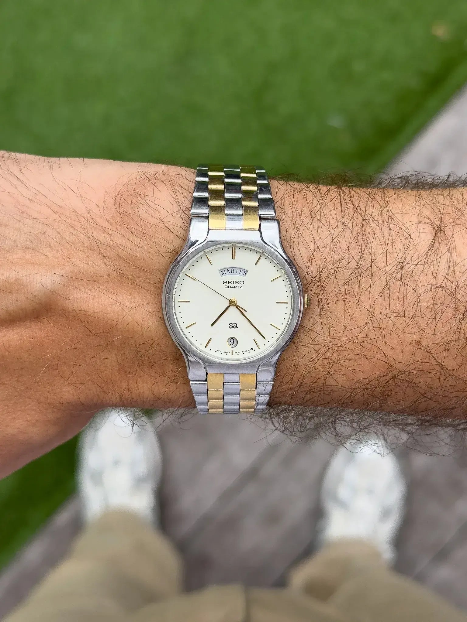 Seiko - Daydate Quartz Maille Or Acier - 1999 - Atelier Victor