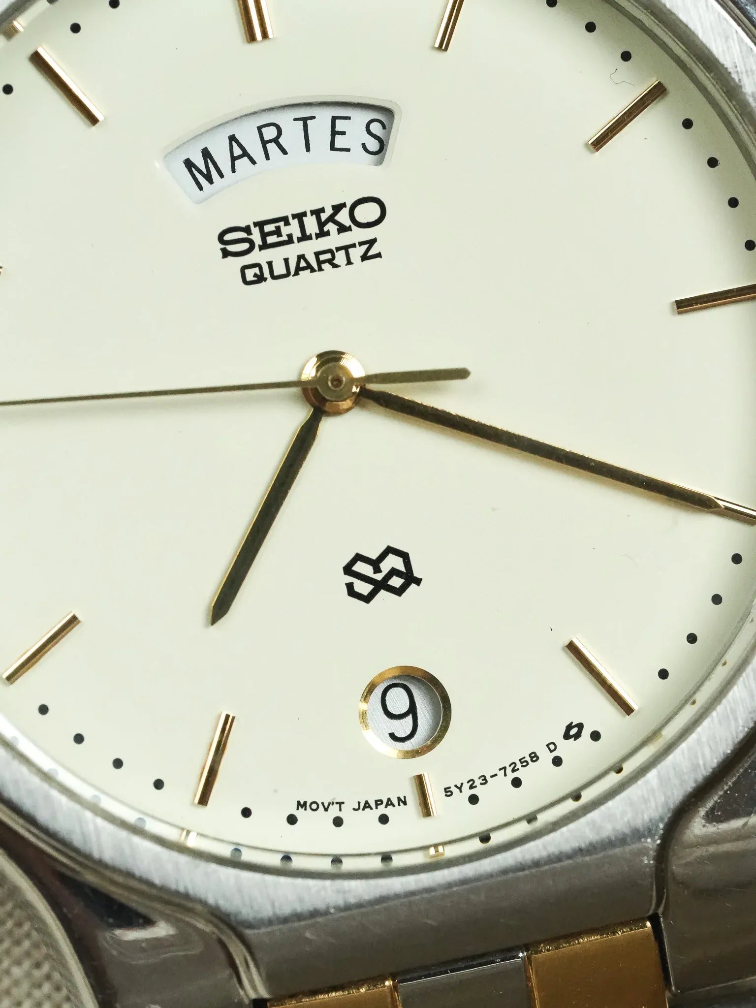 Seiko - Daydate Quartz Maille Or Acier - 1999 - Atelier Victor