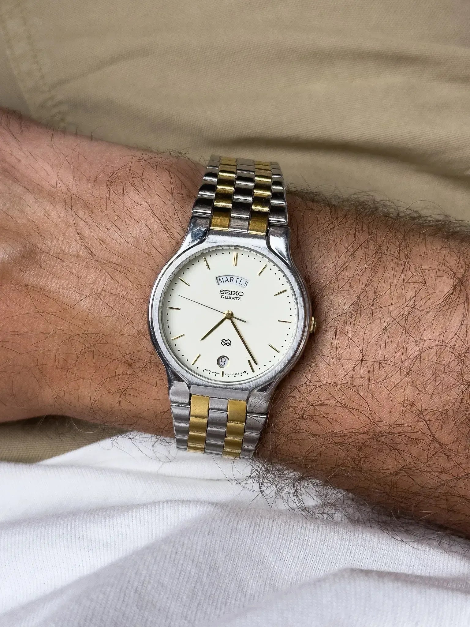 Seiko - Daydate Quartz Maille Or Acier - 1999 - Atelier Victor