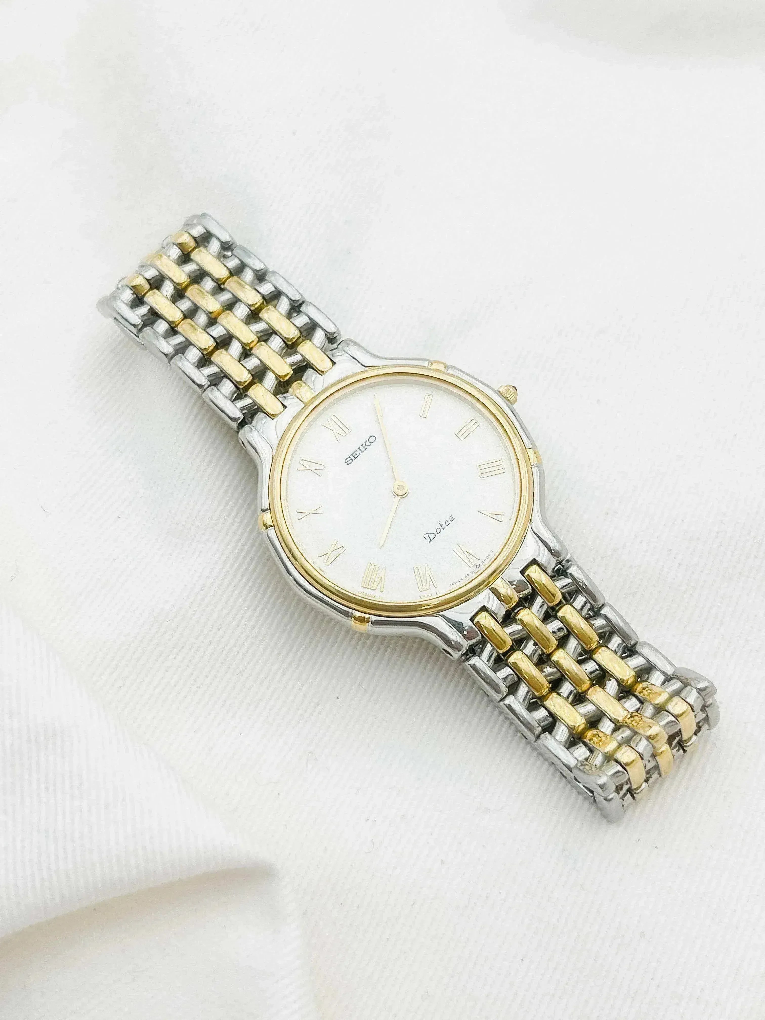 Seiko - Dolce Index Romain Or Acier - 1988 - Atelier Victor