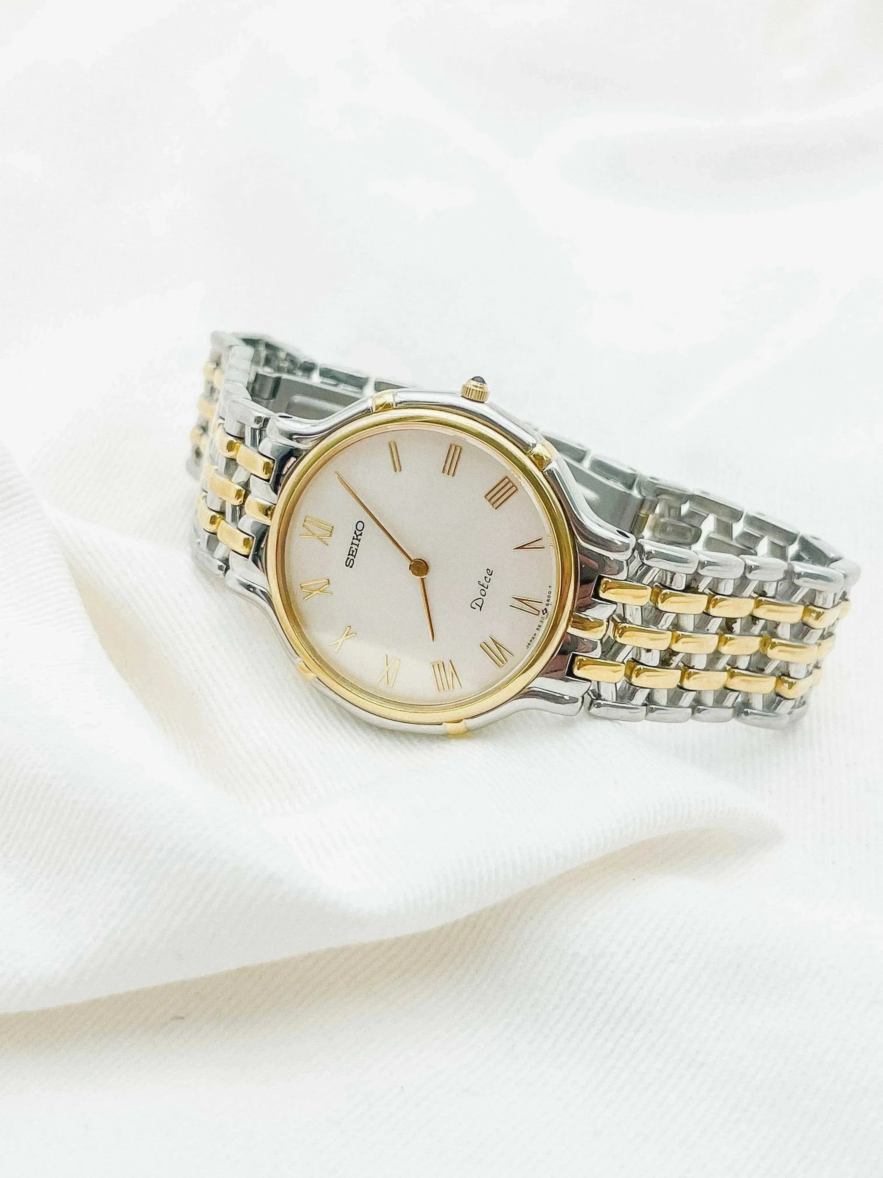 Seiko - Dolce Index Romain Or Acier - 1988 - Atelier Victor - Vintage Shop