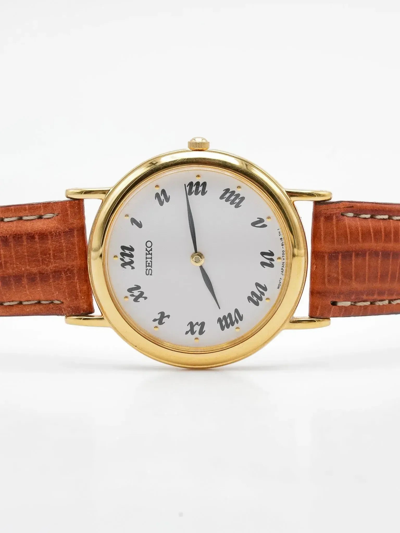 Seiko - Doré cadran blanc index romain - NOS - 1990s - Atelier Victor