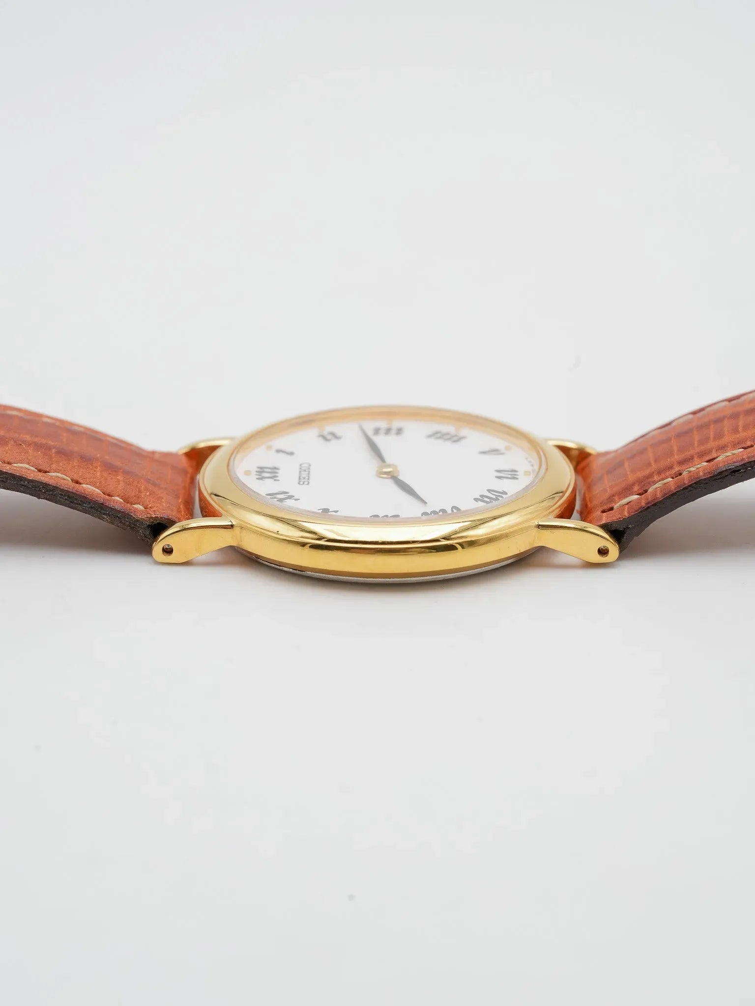 Seiko - Doré cadran blanc index romain - NOS - 1990s - Atelier Victor - Vintage Shop
