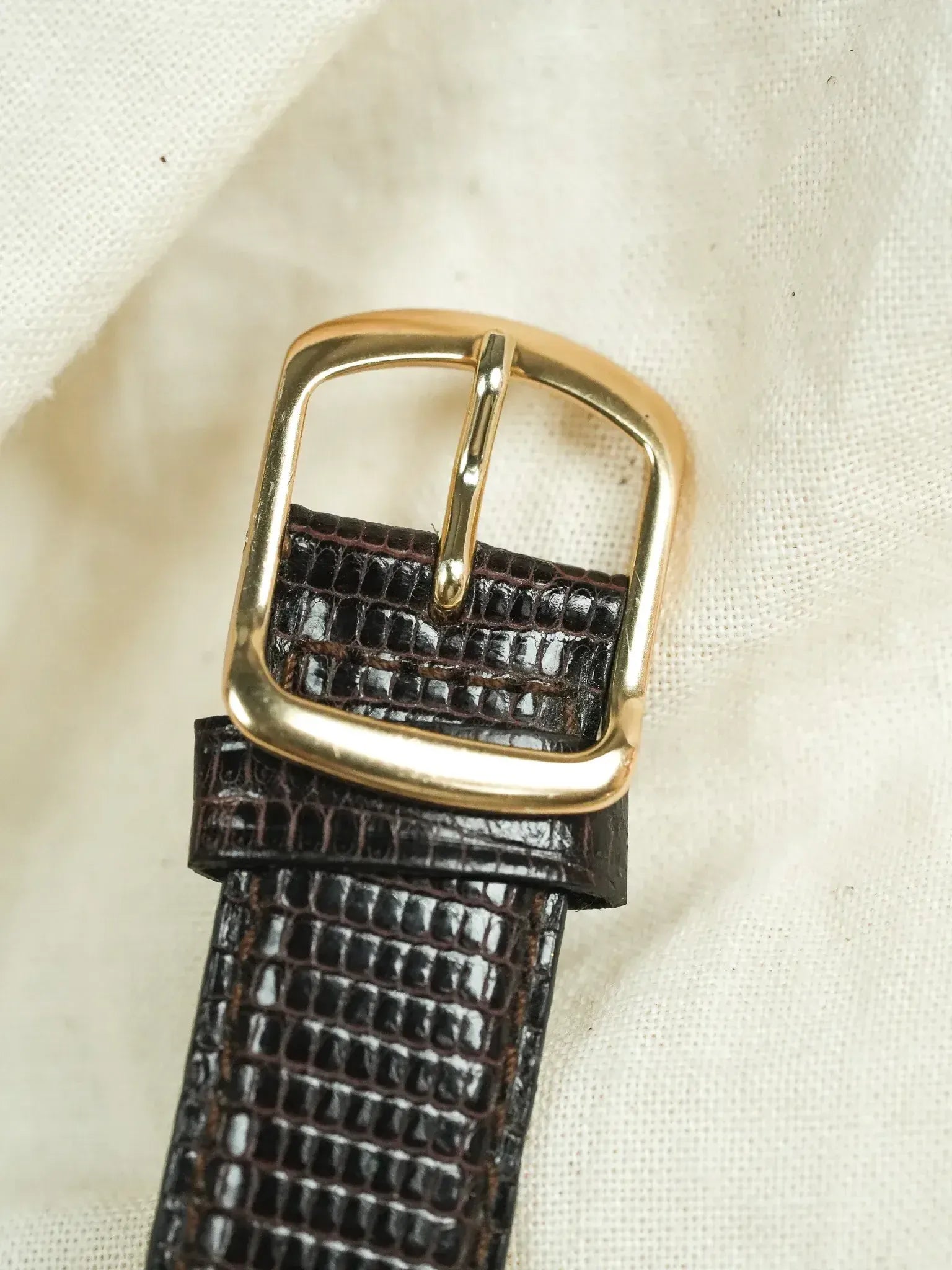 Seiko - Reloj de Vestir Fecha Chapado en Oro Índice Romano - 2002